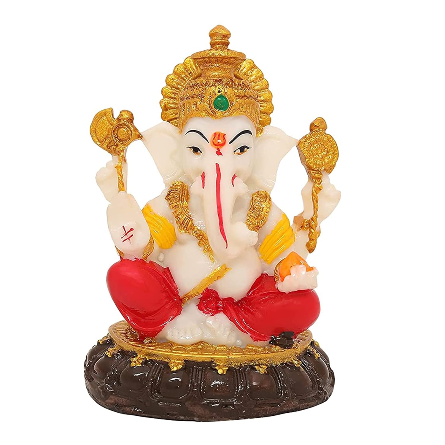 VOILA Lord Ganesha Idol for Car Dashboard, Home Decor, Living Room & Pooja Room