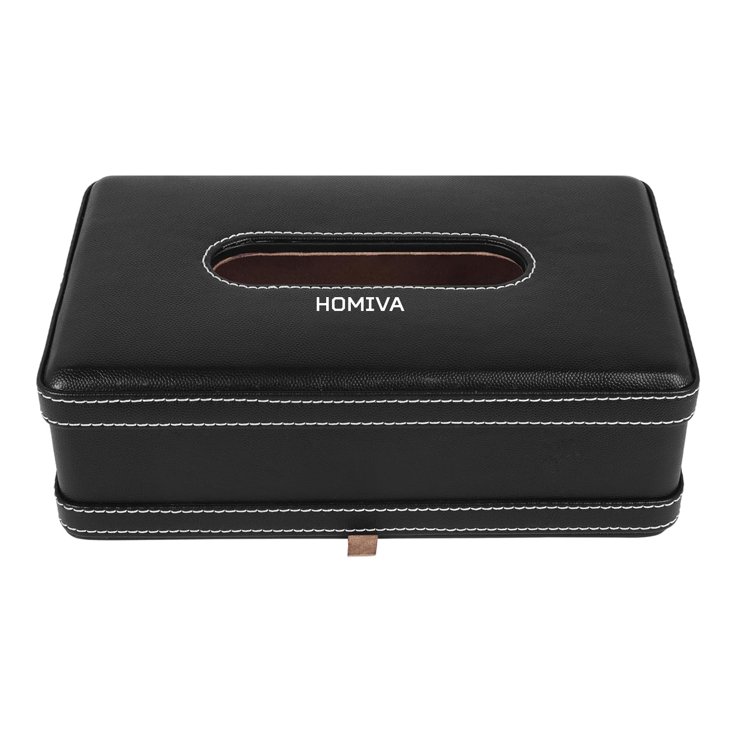 HOMIVA Large Leatherette Tissue Box – Stylish & Durable Holder for Home, Office & Car