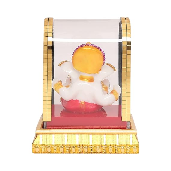VOILA Ganesh Idol in Plastic Fiber – Perfect for Home, Pooja Room & Car Dashboard