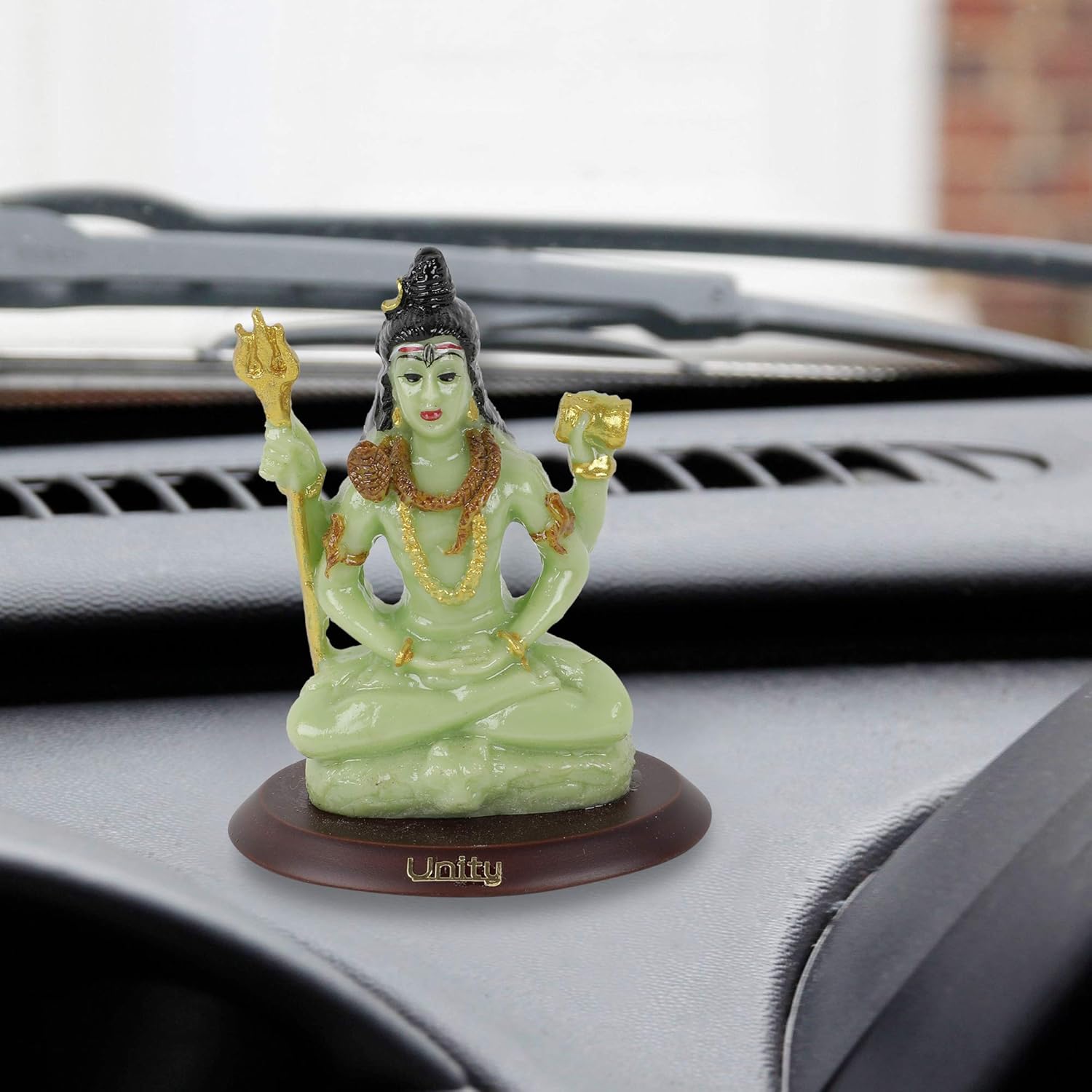 VOILA Lord Shiva Idol Mahadev Statue for Vehicle (Auto/Car/Bus/Truck) Dashboard, Mandir & Office Table