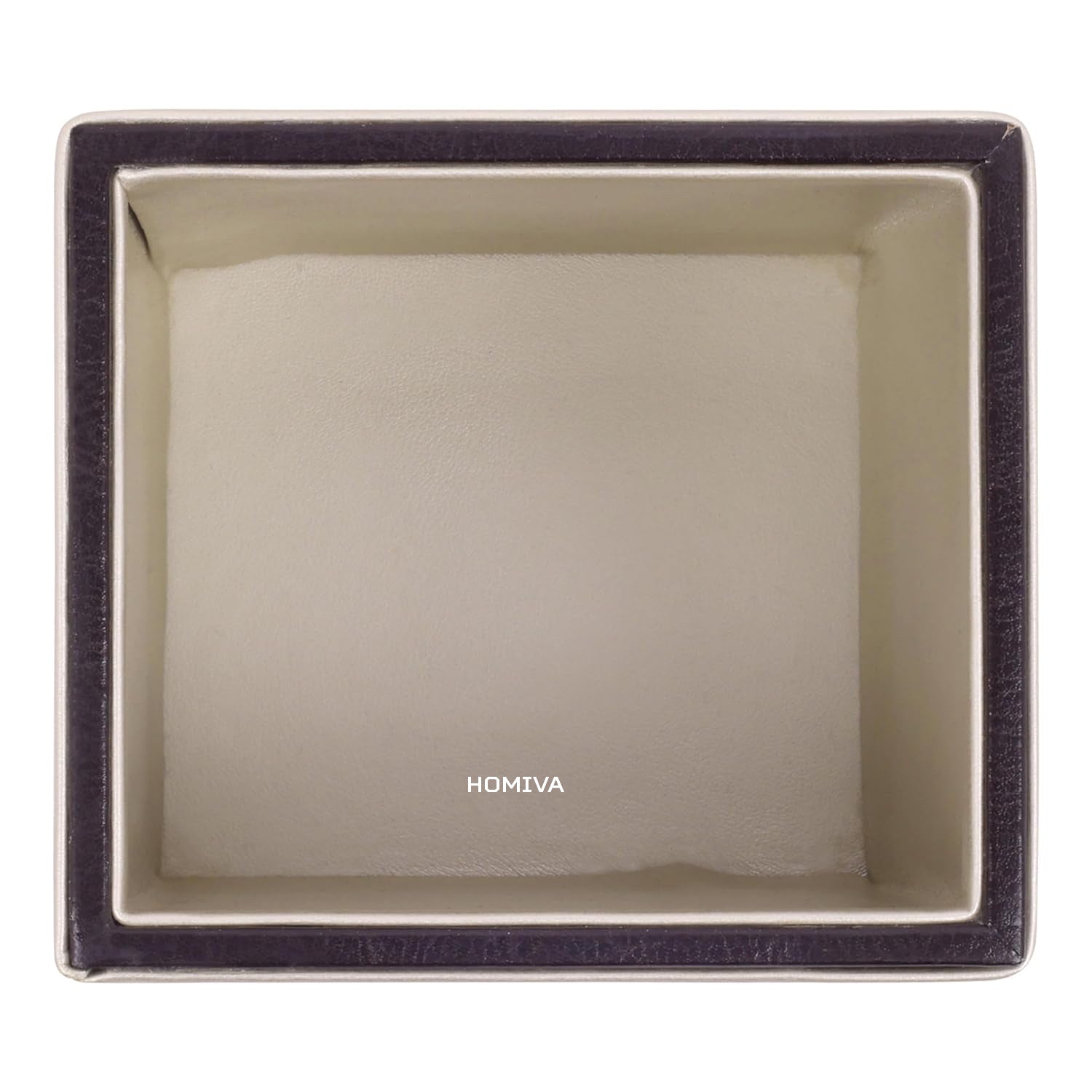 HOMIVA Elegant Leatherette Pen Holder Organizer - Cream