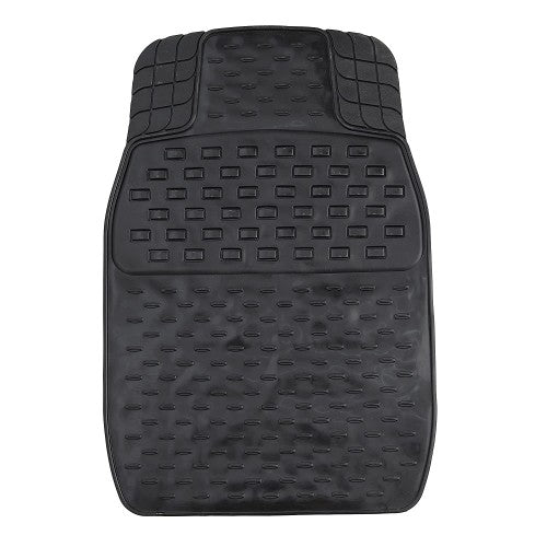 VOILA Set of 4 Soft Premium Rubber Non Slippery Floor Car Foot Mat Accessories, Universal, perfect to all cars