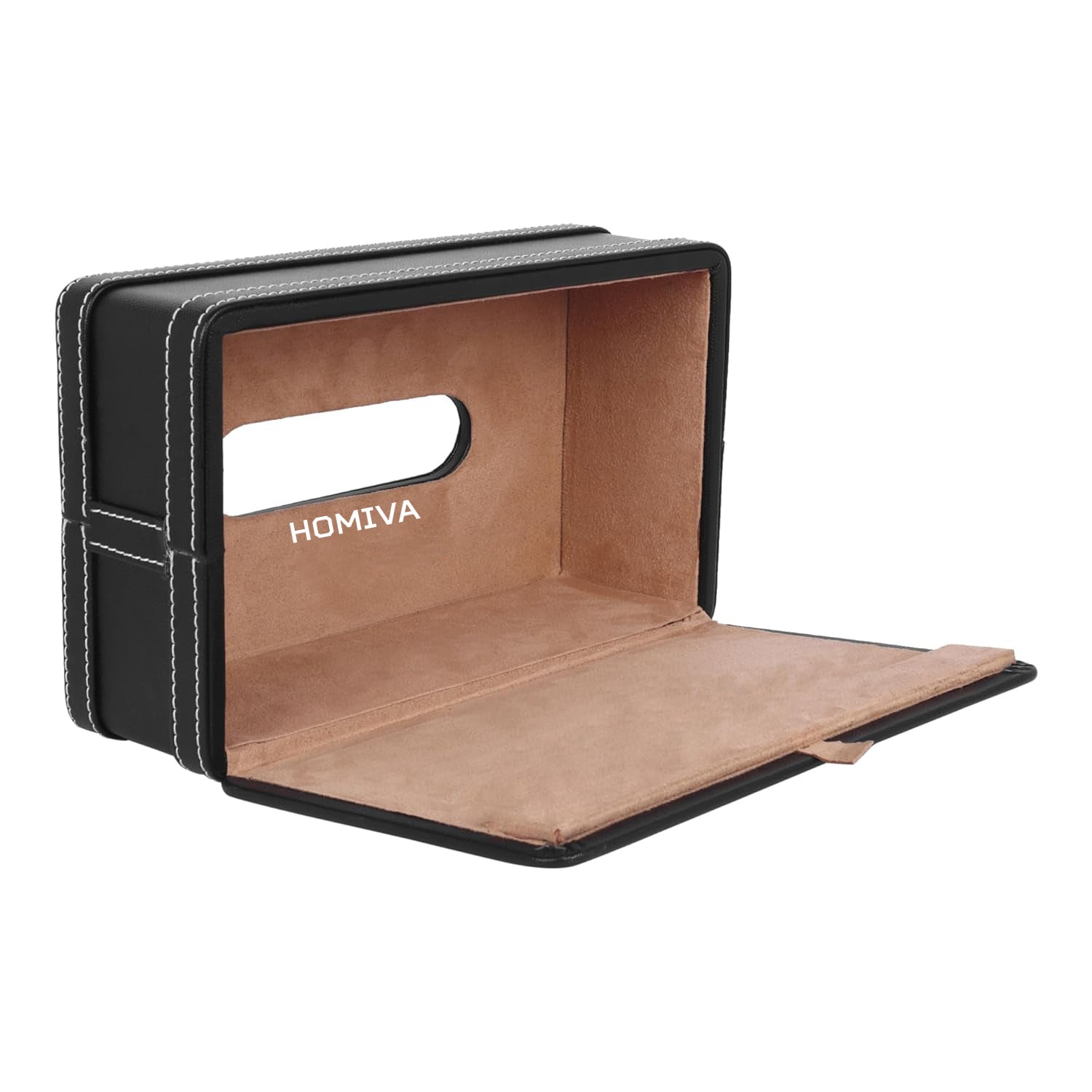 HOMIVA Large Leatherette Tissue Box – Stylish & Durable Holder for Home, Office & Car