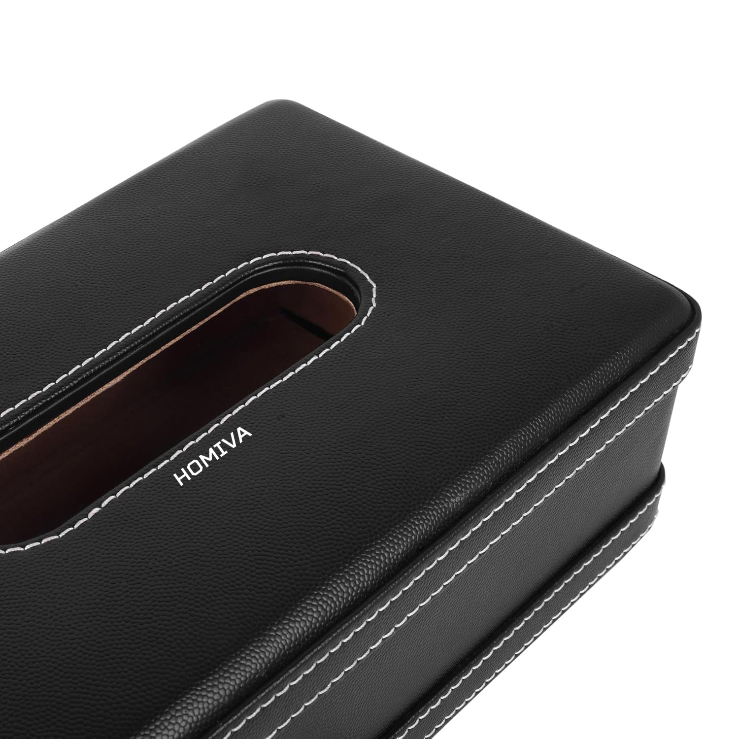 HOMIVA Large Leatherette Tissue Box – Stylish & Durable Holder for Home, Office & Car