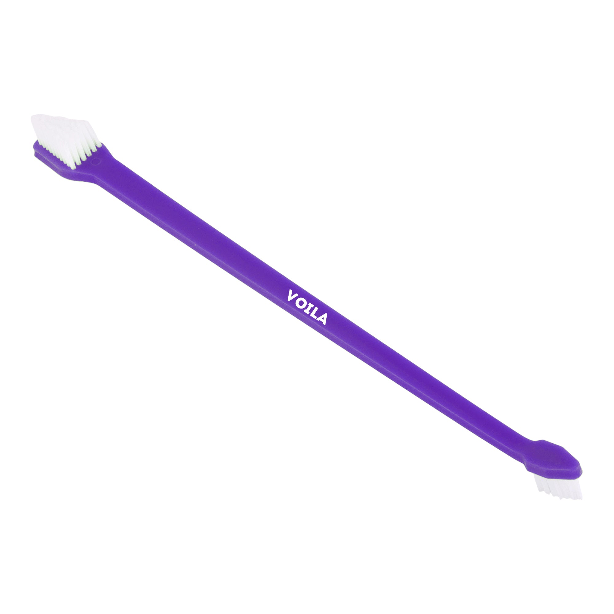 ZUFFIE Dual-Ended Tooth Brush for Dogs with Premium Hard Bristles - Blue