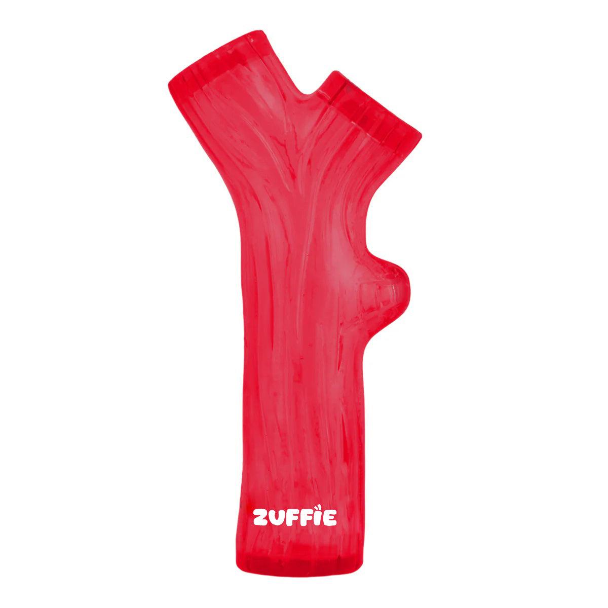 ZUFFIE Branch Shape Dog Chew Toy, Interactive Puppy Teething Aid - Red