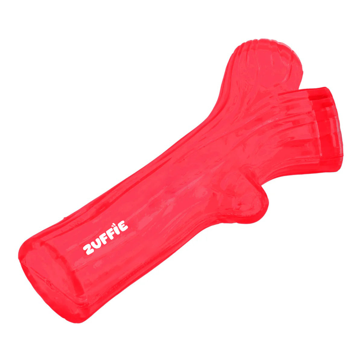 ZUFFIE Branch Shape Dog Chew Toy, Interactive Puppy Teething Aid - Red