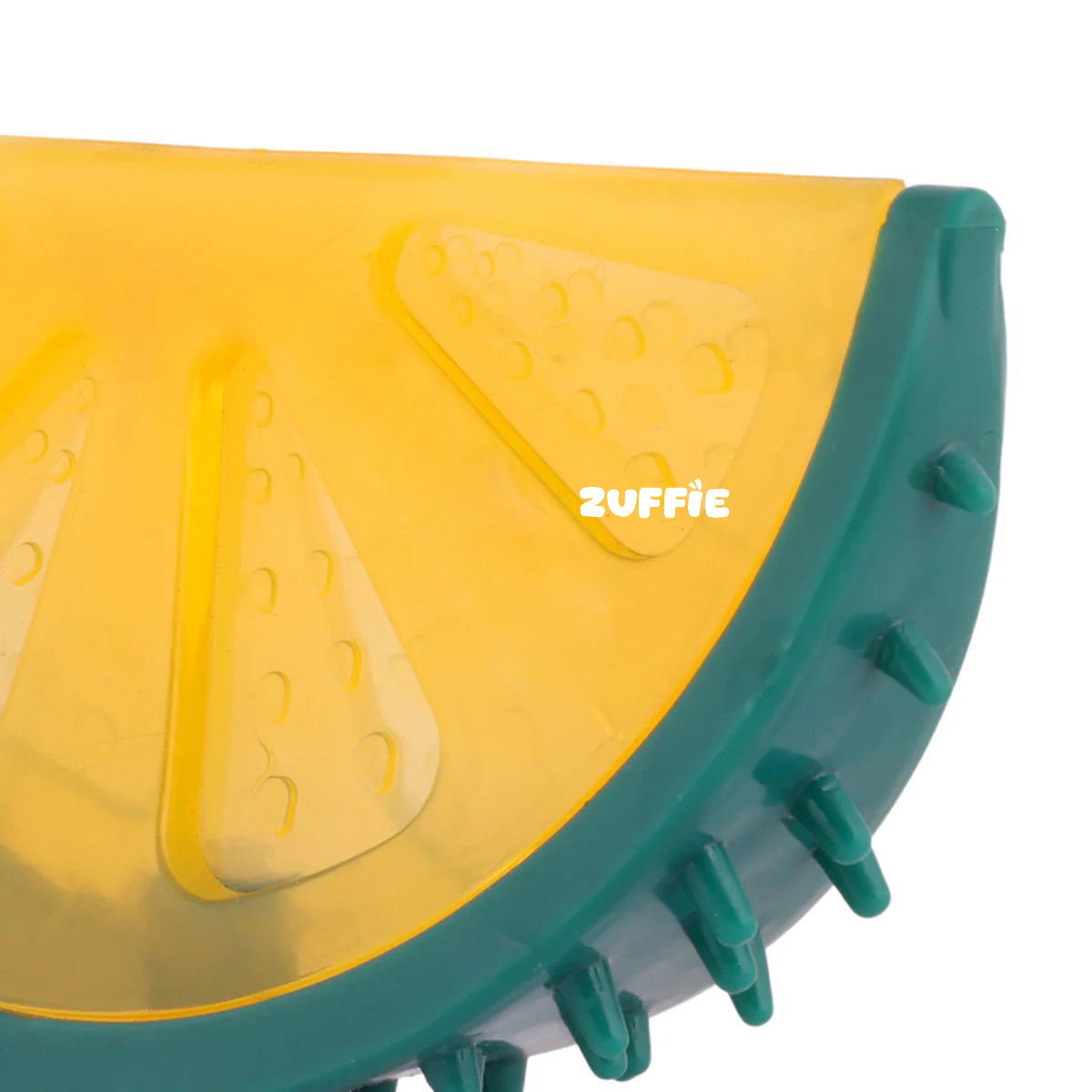 ZUFFIE Lemon Slice Dog Chew Toy – Squeaky Interactive Pet Toy - Yellow