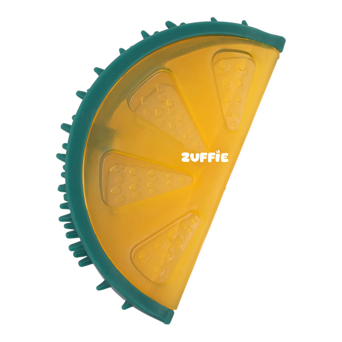 ZUFFIE Lemon Slice Dog Chew Toy – Squeaky Interactive Pet Toy - Yellow