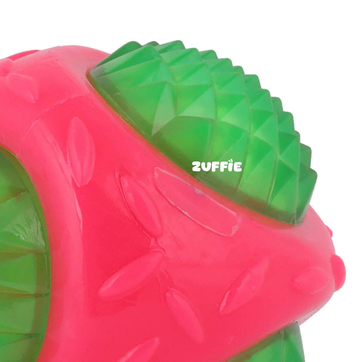 ZUFFIE Flashing Ball Dog Chew Toy for Small, Medium & Large Dogs - Green & Pink