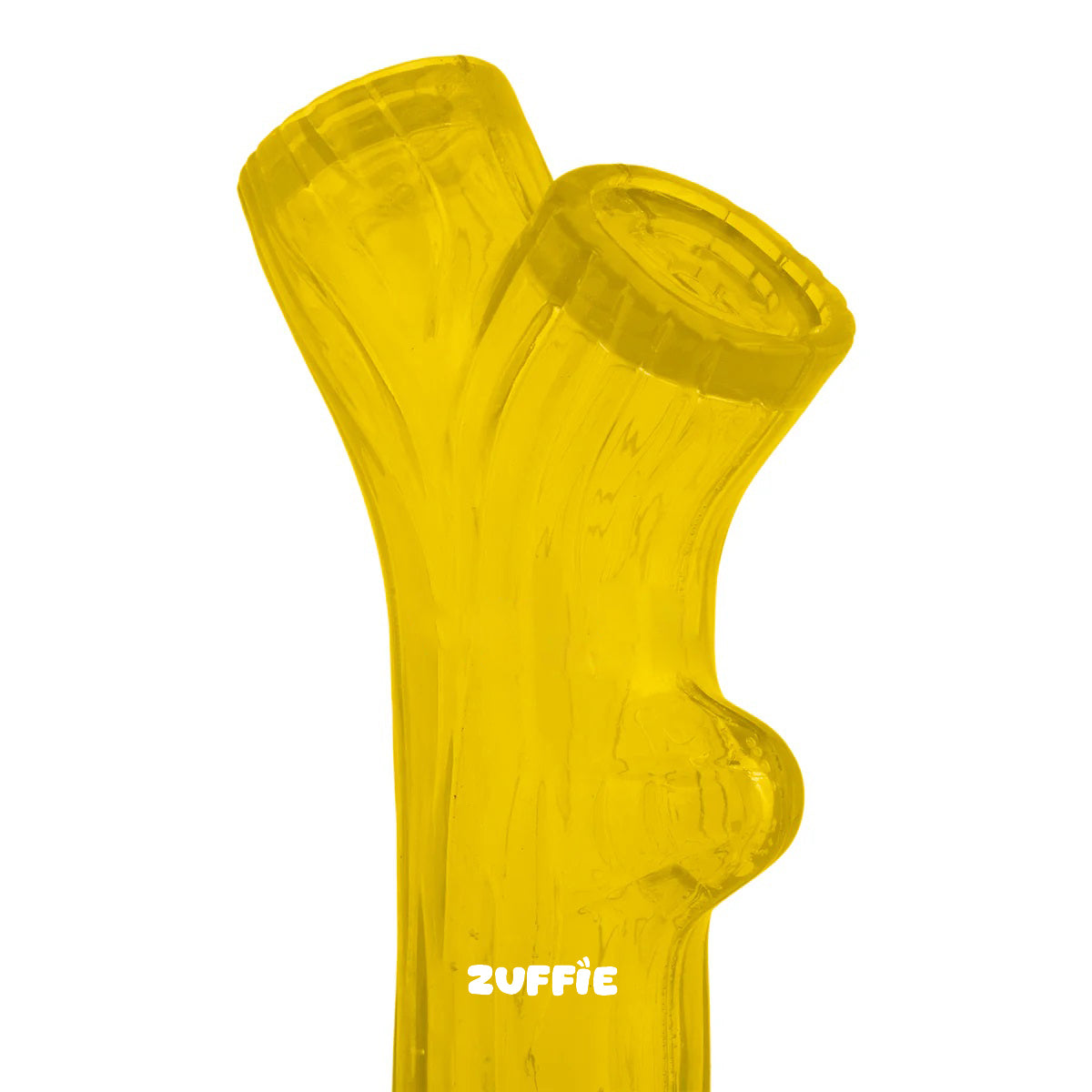ZUFFIE Branch Shape Dog Chew Toy, Interactive Puppy Teething Aid - Yellow