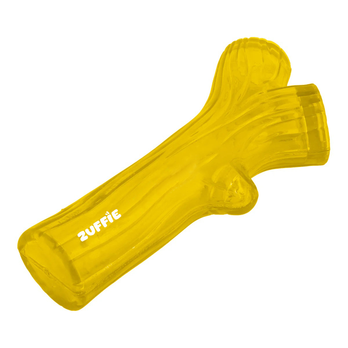ZUFFIE Branch Shape Dog Chew Toy, Interactive Puppy Teething Aid - Yellow