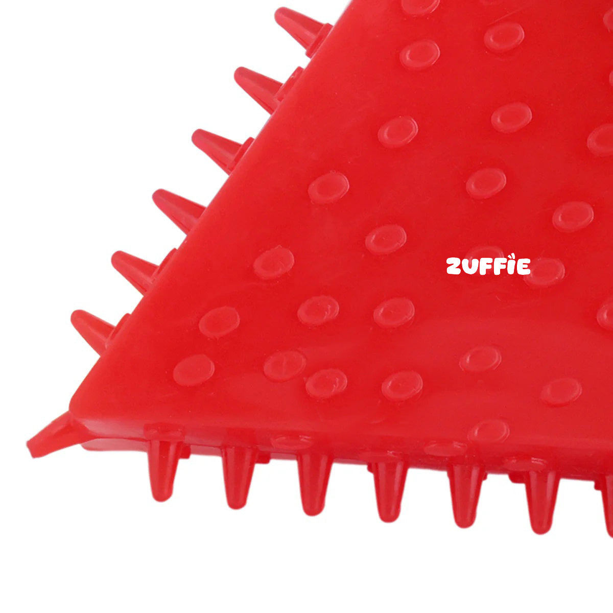 ZUFFIE Watermelon Slice Dog Chew Toy – Durable Pet Toy with Spikes- Red