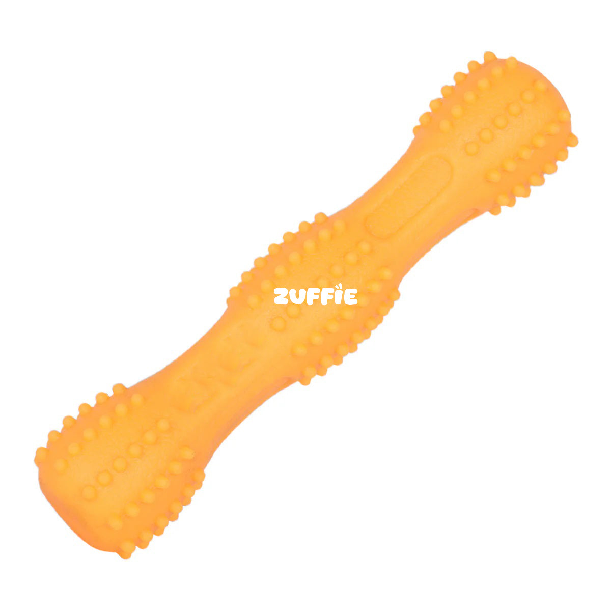ZUFFIE Dog Chew Toy – Tough Spiky Stick for Medium & Large Pets- Orange