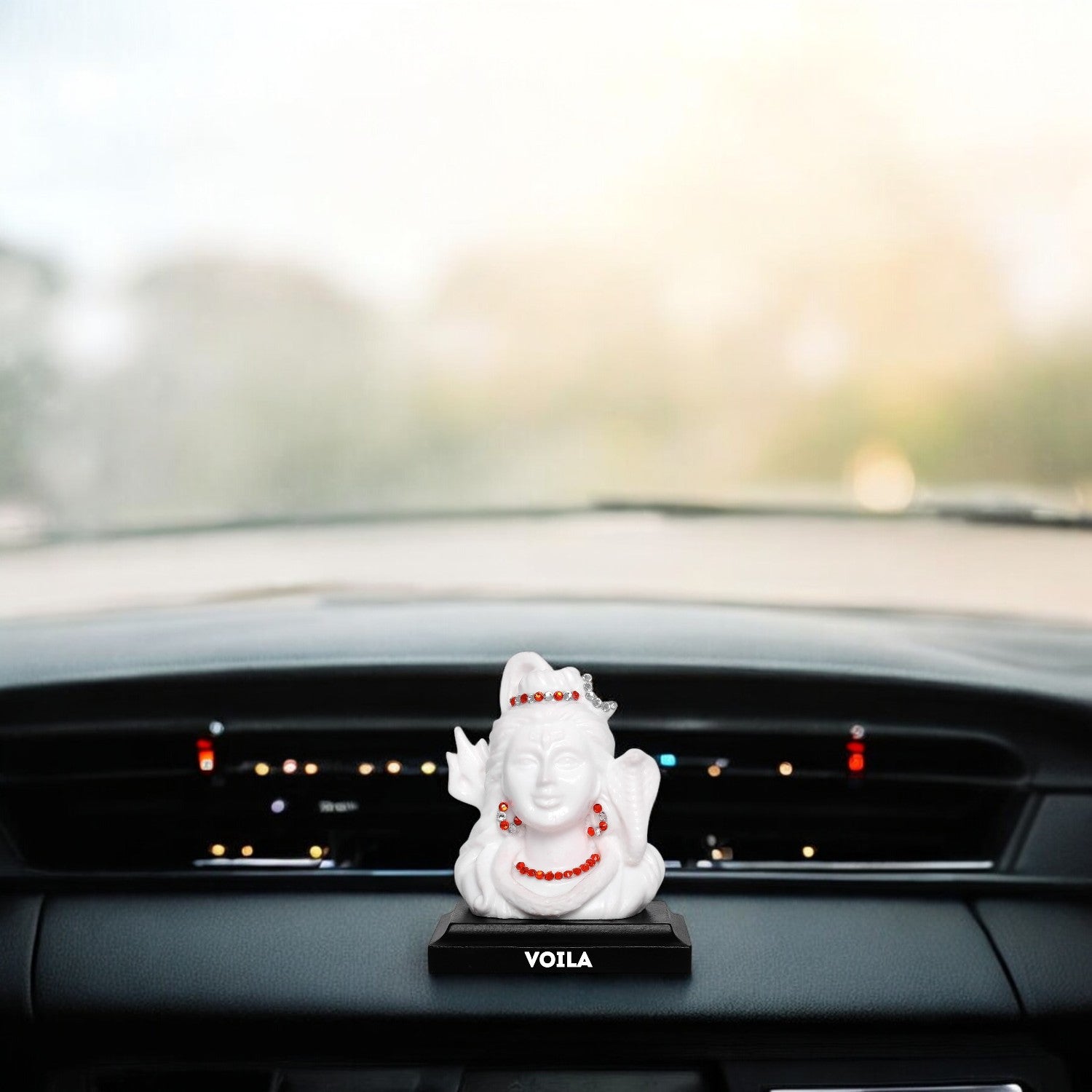 VOILA Lord Shiv Ji Idol for Vehicle (Auto/Car/Bus/Truck) Dashboard, Mandir & Office Table