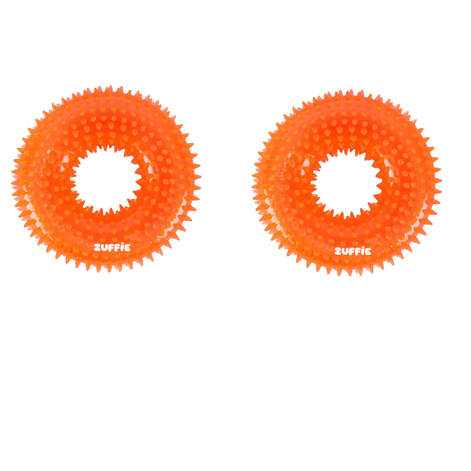 ZUFFIE Dog Spiky Ring Toy, Durable Chew Toy for Dogs, Soft & Safe Rubber Design, Fun Fetch Toy for Small, Medium & Large Breeds