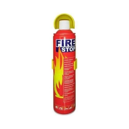 VOILA Fire Stop, Portable & Easy to use Aluminum 500 ml Fire Extinguisher Spray with Stand for Car, Auto, Cab, Taxi, Truck, Bus, Home and Kitchen (Pack of 4)