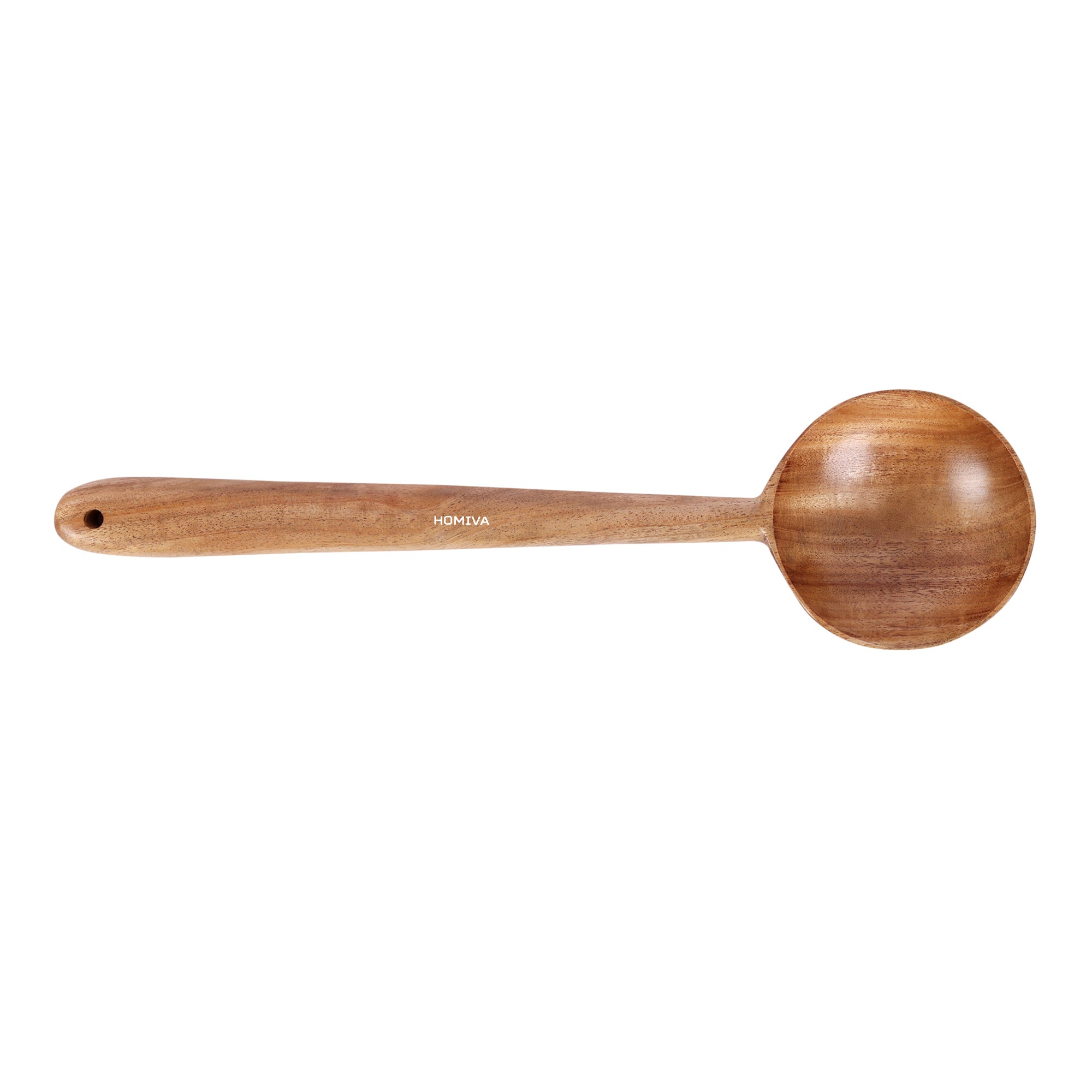 HOMIVA Neem Wooden Serving Spoon for Cooking & Serving – Ladle for Soup, Stirring, and Mixing – Kitchen Utensil