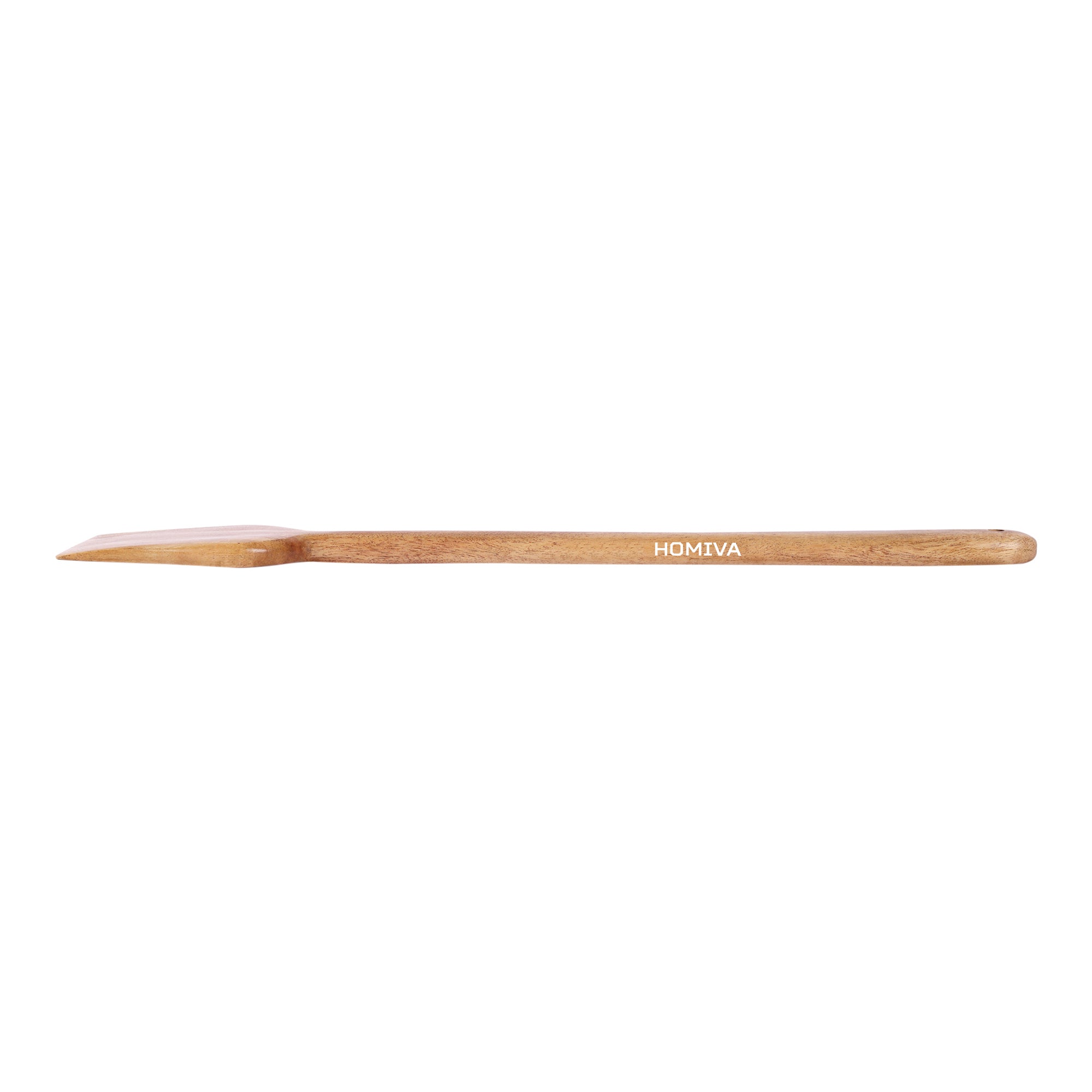 HOMIVA Neem Wood Flat Spatula for Cooking, Scratch-Proof, Cookware safe, Heat resistant ,Stiring-Frying, Mixing & Serving