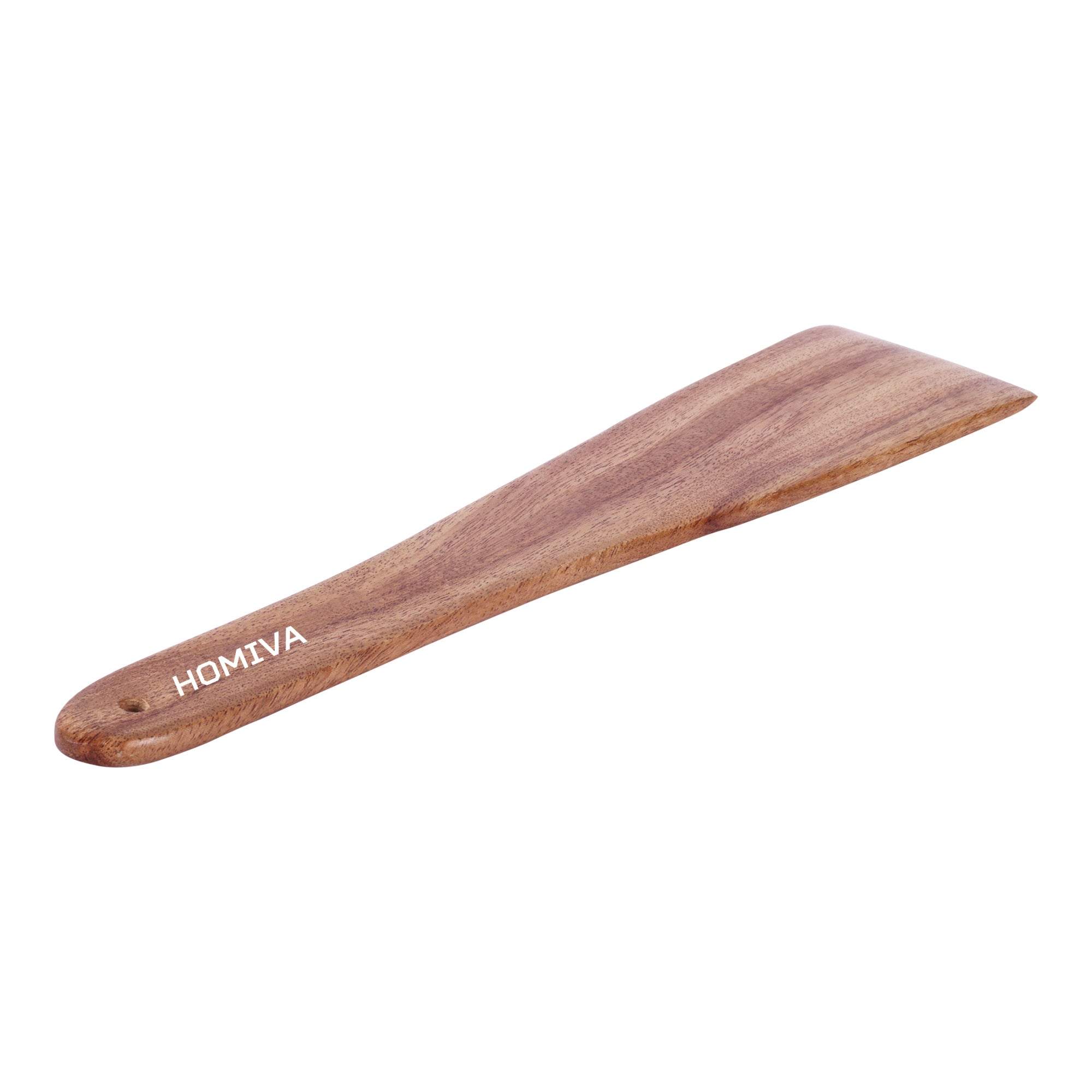 HOMIVA Premium Neem Wooden Spatula for Cooking , Kitchen Turner for Non-Stick Cookware ,Heat-Resistant, for Stir-Frying, Mixing & Serving