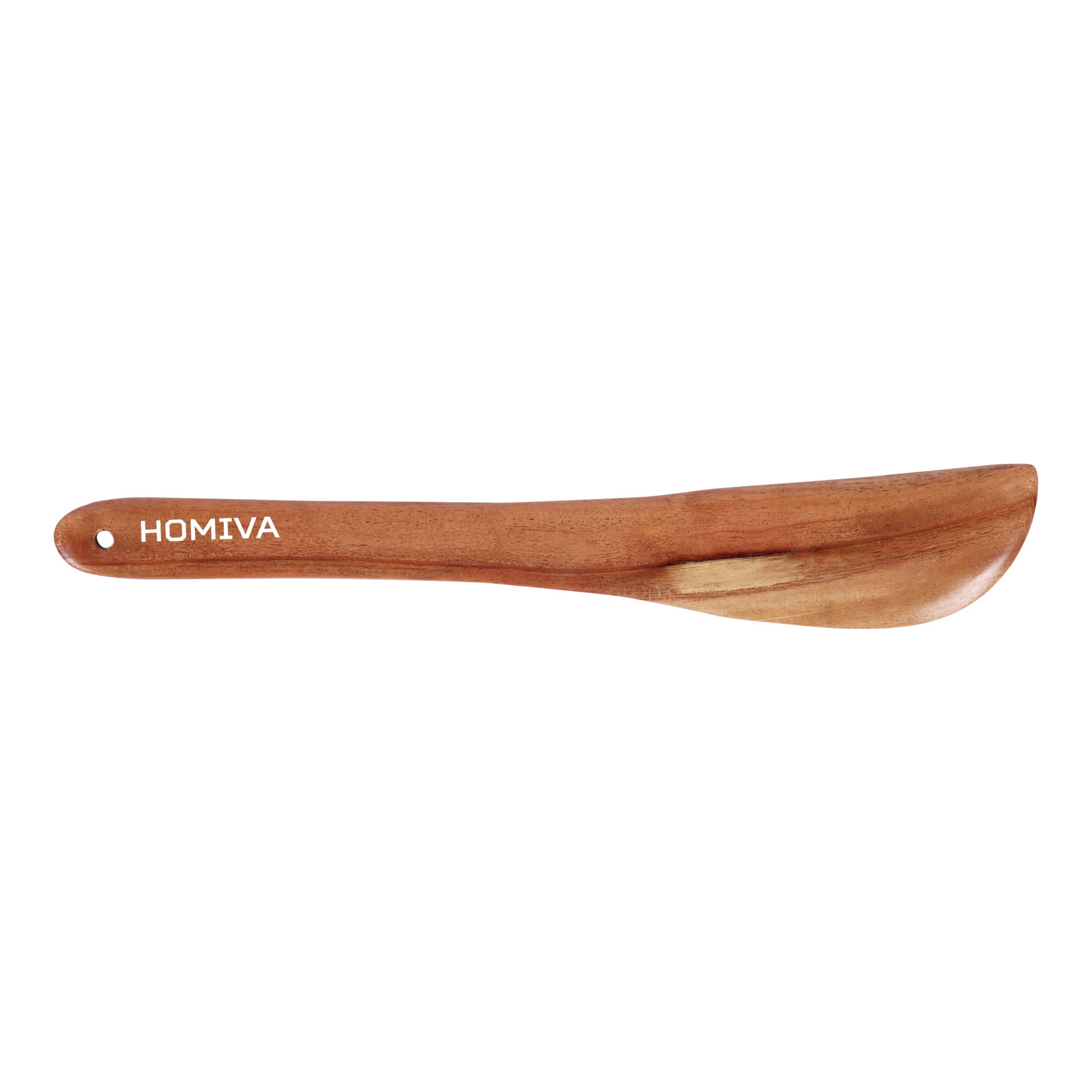 HOMIVA Neem Wooden Spatula for Cooking. Wooden Turner for Non-Stick & Cast Iron Cookware | Kitchen Utensil | Natural Wood Spreader for Roti, Dosa, Chapati & More