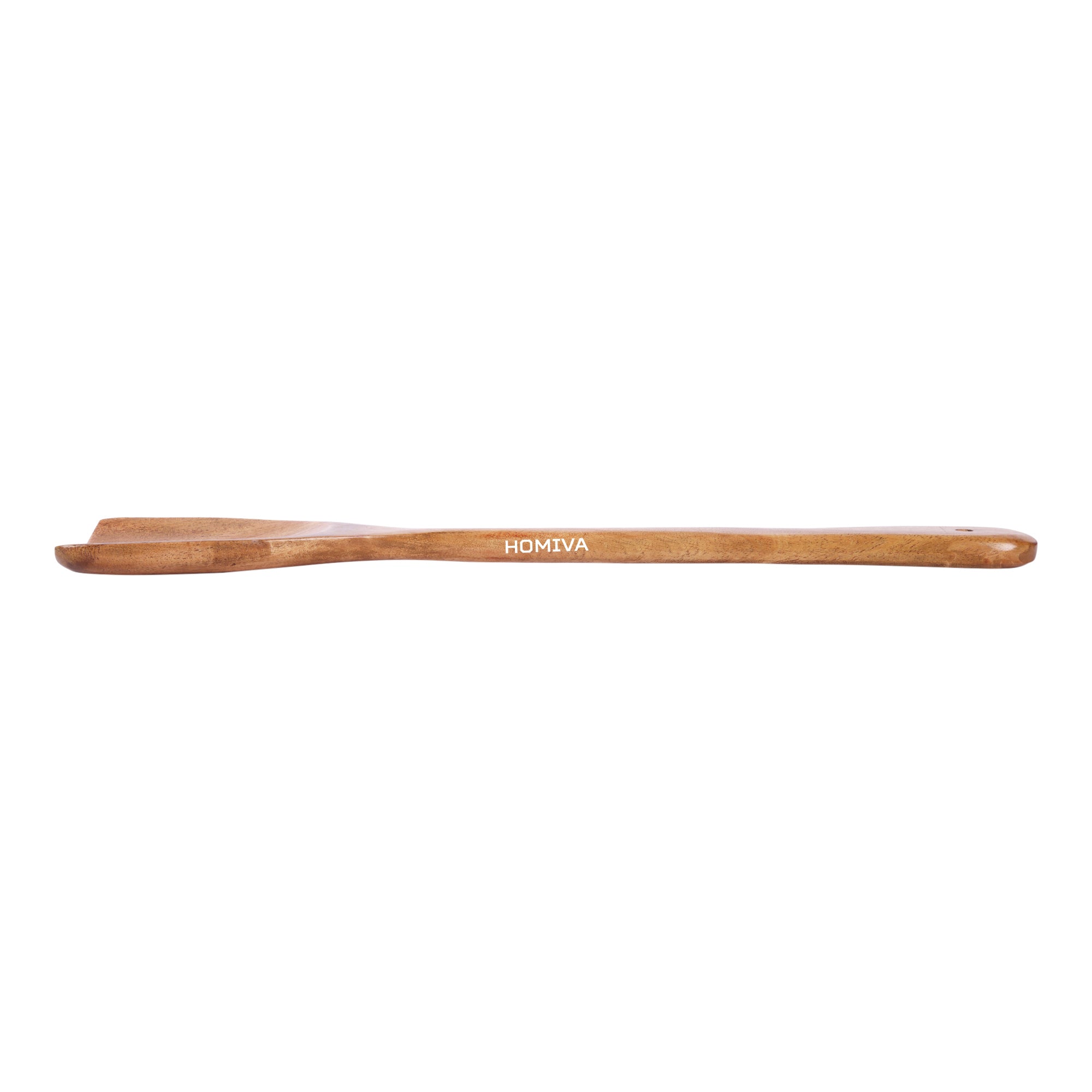 HOMIVA Premium Neem Wood Turner for cooking- Non-Stick Cookware, Utensil for Stir-Frying, Sautéing & Mixing