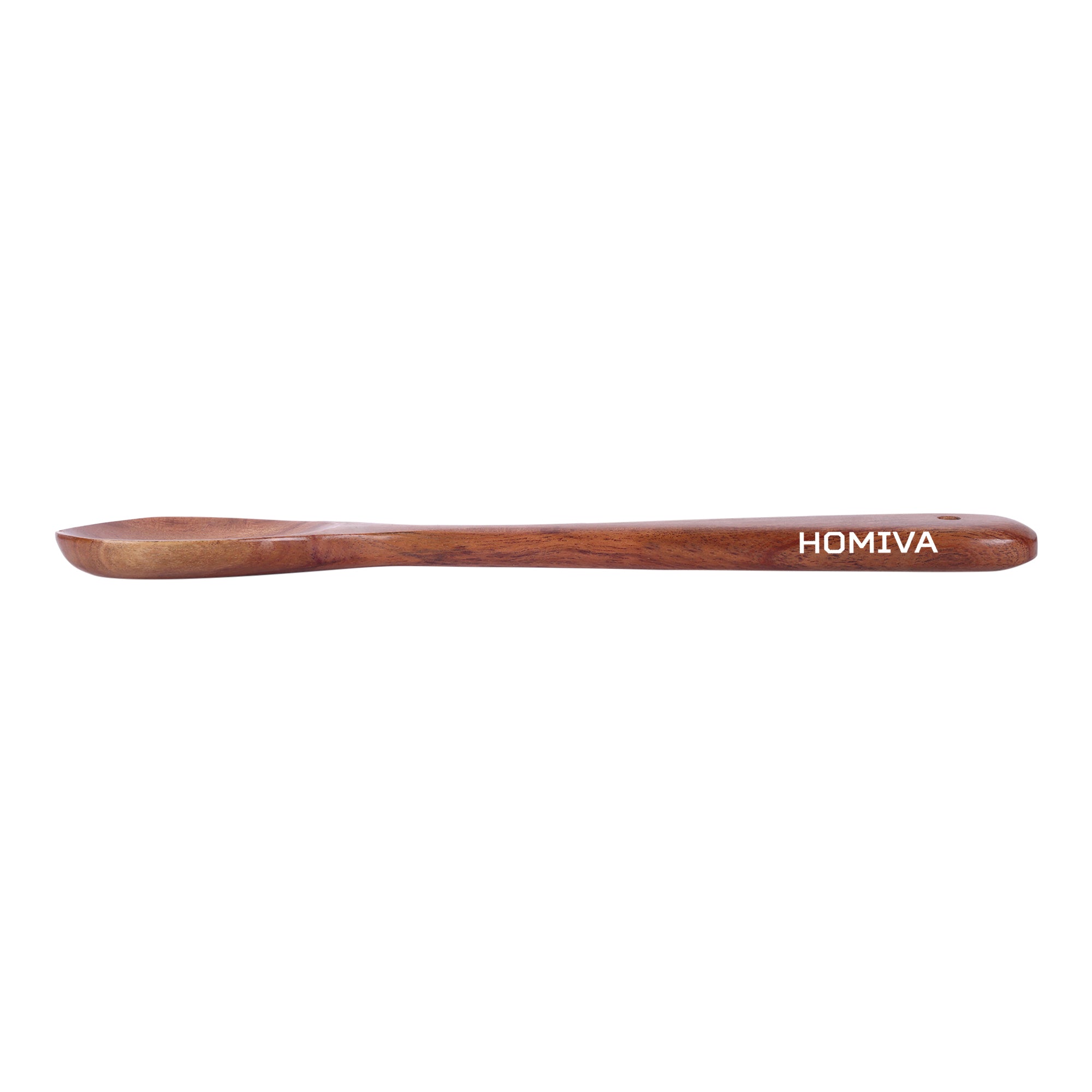 HOMIVA Premium Neem Wood Spatula for Cooking – Heat Resistant Wooden Turner for Nonstick Cookware, Kitchen Utensil for Stirring, Frying & Sauteing