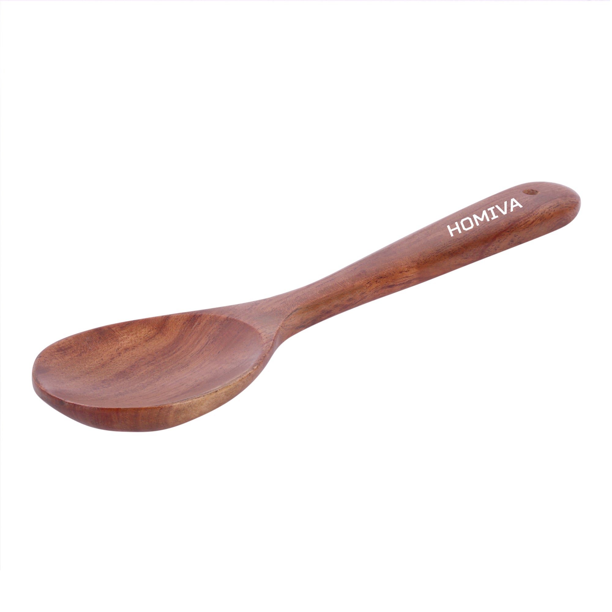 HOMIVA Premium Neem Wood Spatula for Cooking – Heat Resistant Wooden Turner for Nonstick Cookware, Kitchen Utensil for Stirring, Frying & Sauteing