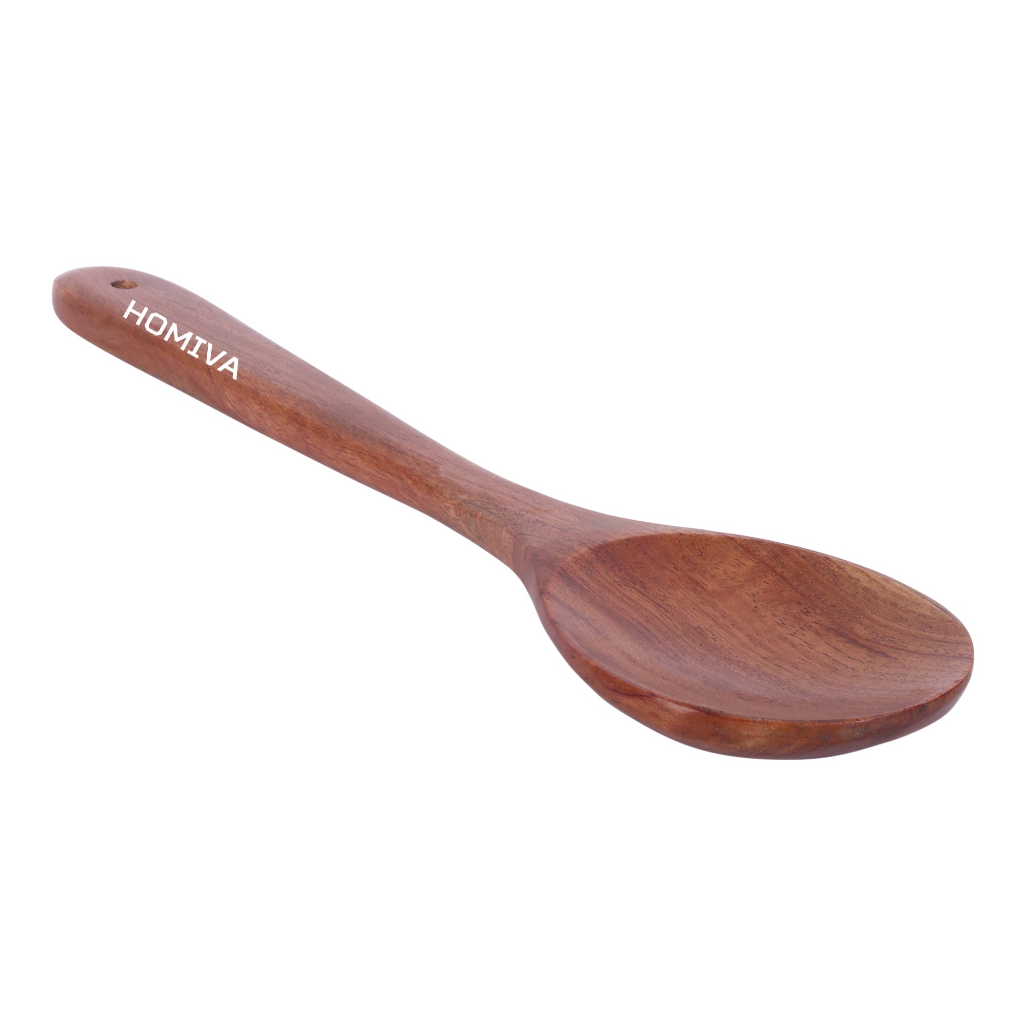 HOMIVA Premium Neem Wood Spatula for Cooking – Heat Resistant Wooden Turner for Nonstick Cookware, Kitchen Utensil for Stirring, Frying & Sauteing