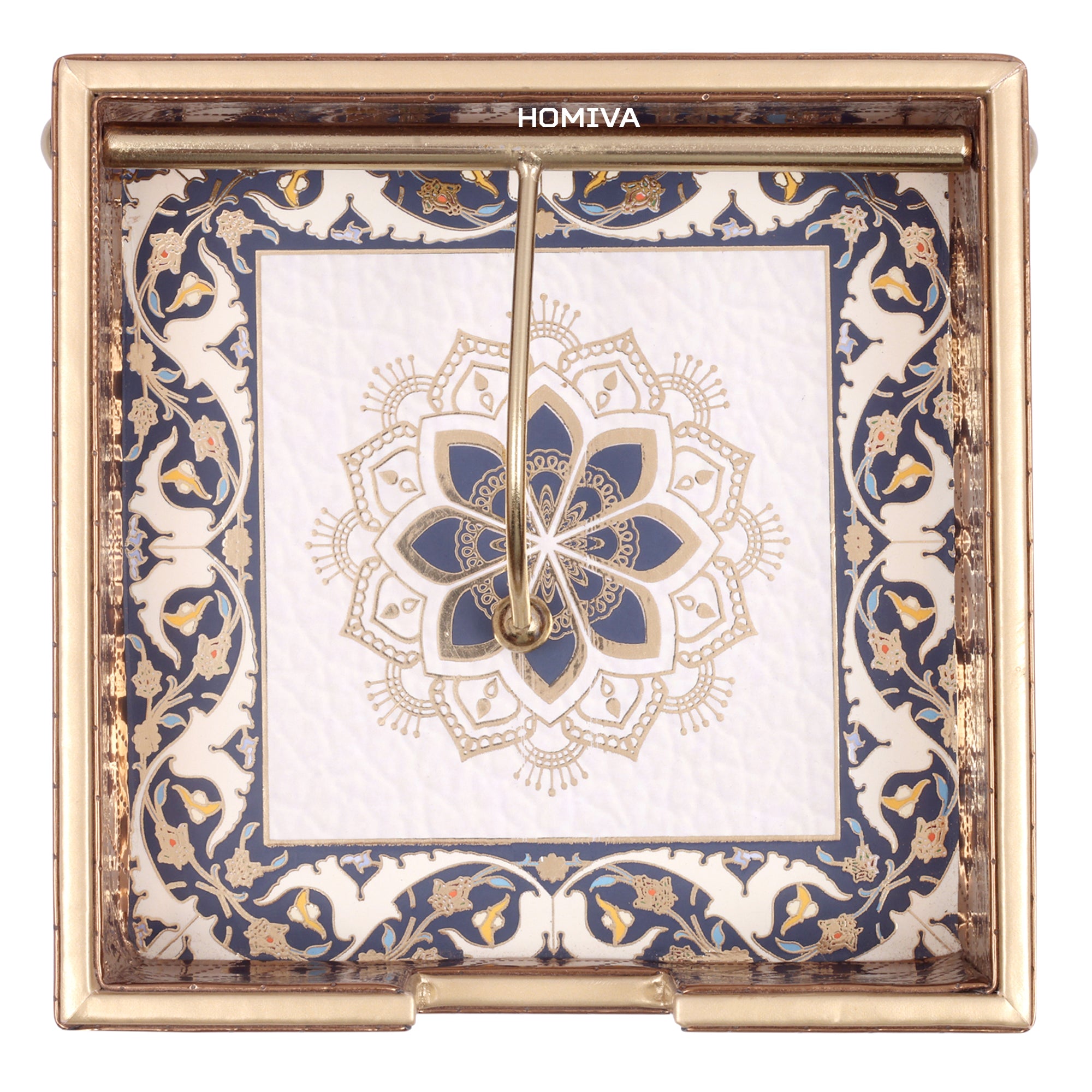 HOMIVA Premium Faux Leatherette Tissue Napkin Holder – Brown