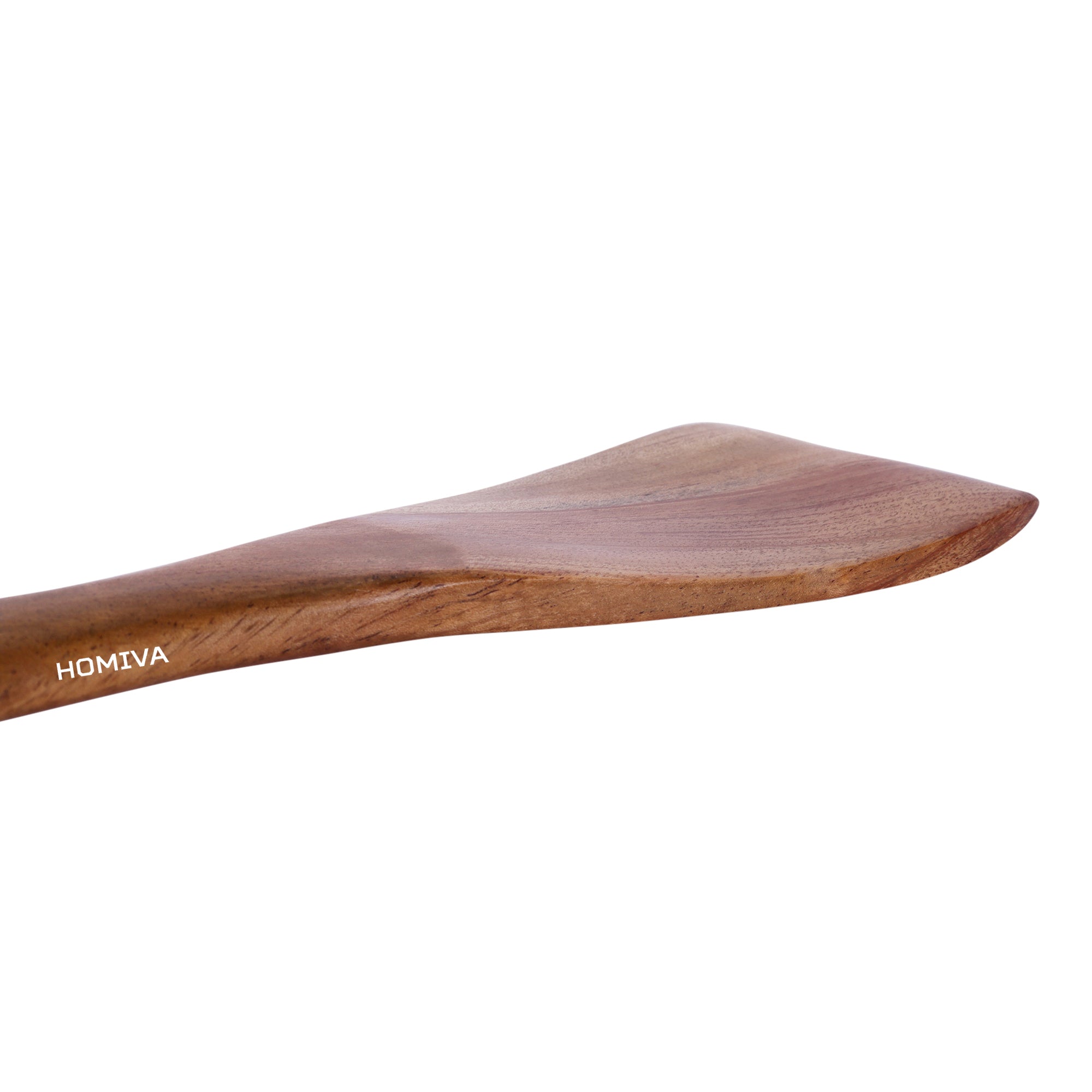 HOMIVA Premium Neem Wood Spatula for Cooking – Heat Resistant Wooden Turner for Nonstick Cookware, Utensil for Stirring, Frying & Sauteing