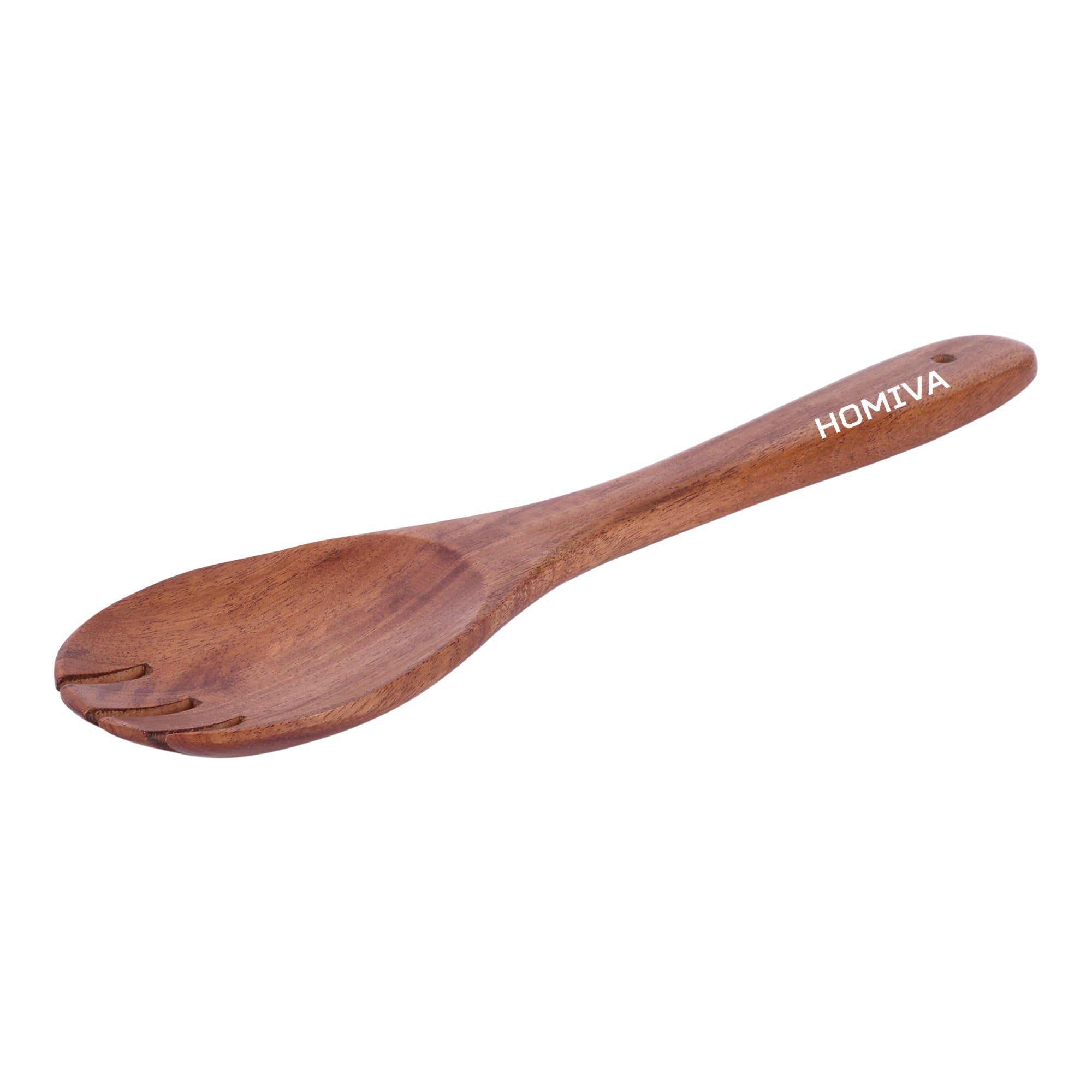 HOMIVA Neem Wood Salad Fork. Premium Large Size, Kitchen Tool – Perfect for Traditional Indian Dishes
