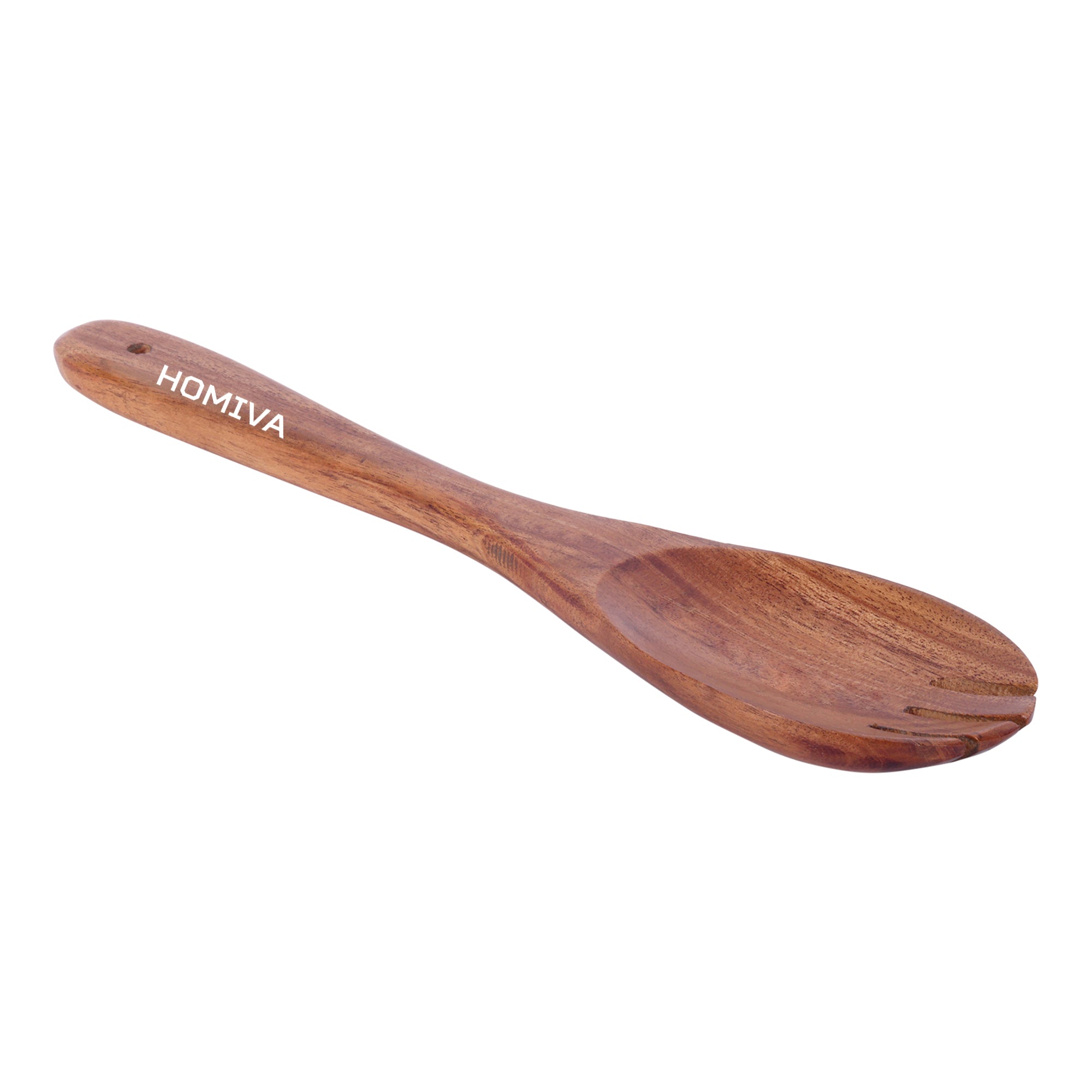 HOMIVA Neem Wood Salad Fork. Premium Large Size, Kitchen Tool – Perfect for Traditional Indian Dishes