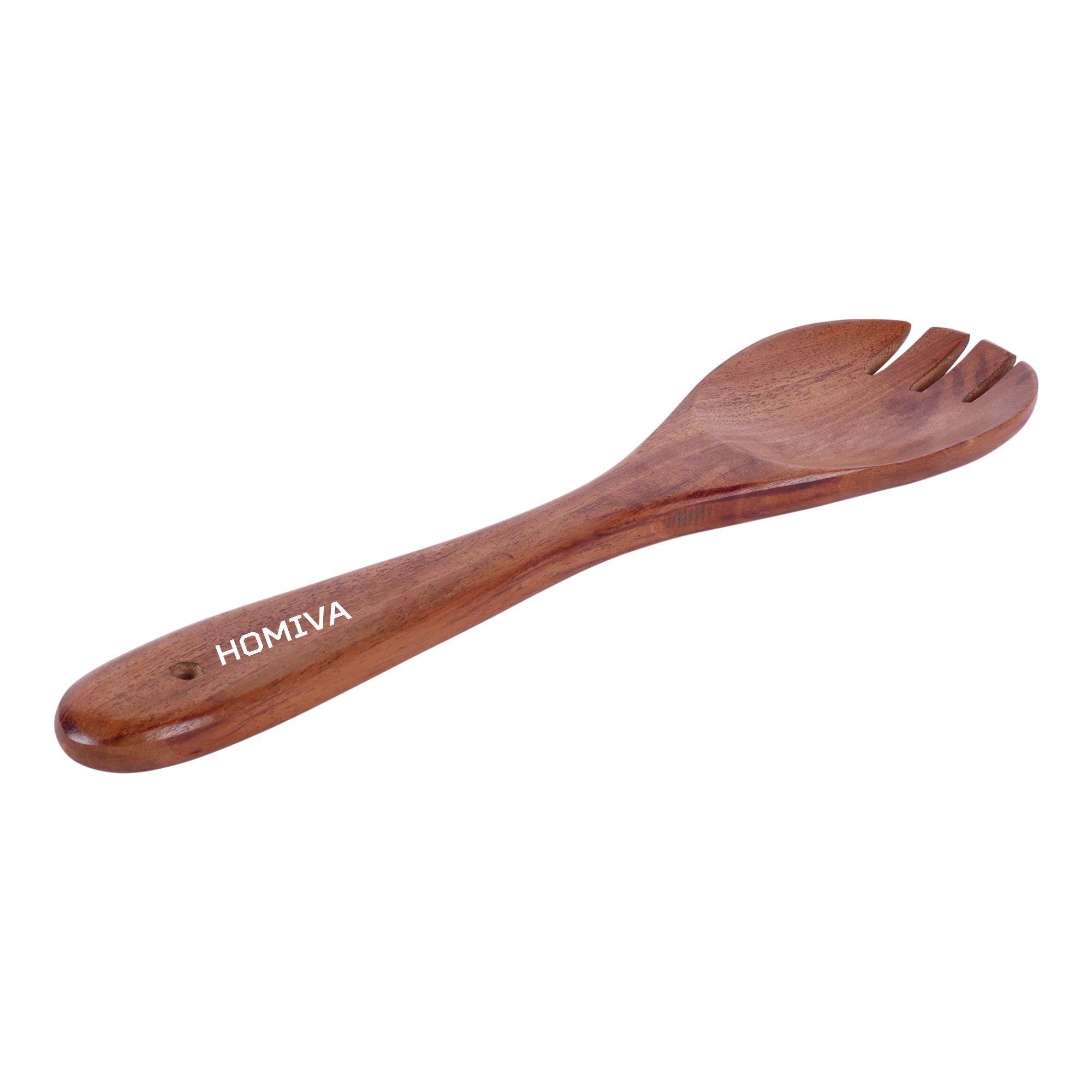 HOMIVA Neem Wood Salad Fork. Premium Large Size, Kitchen Tool – Perfect for Traditional Indian Dishes