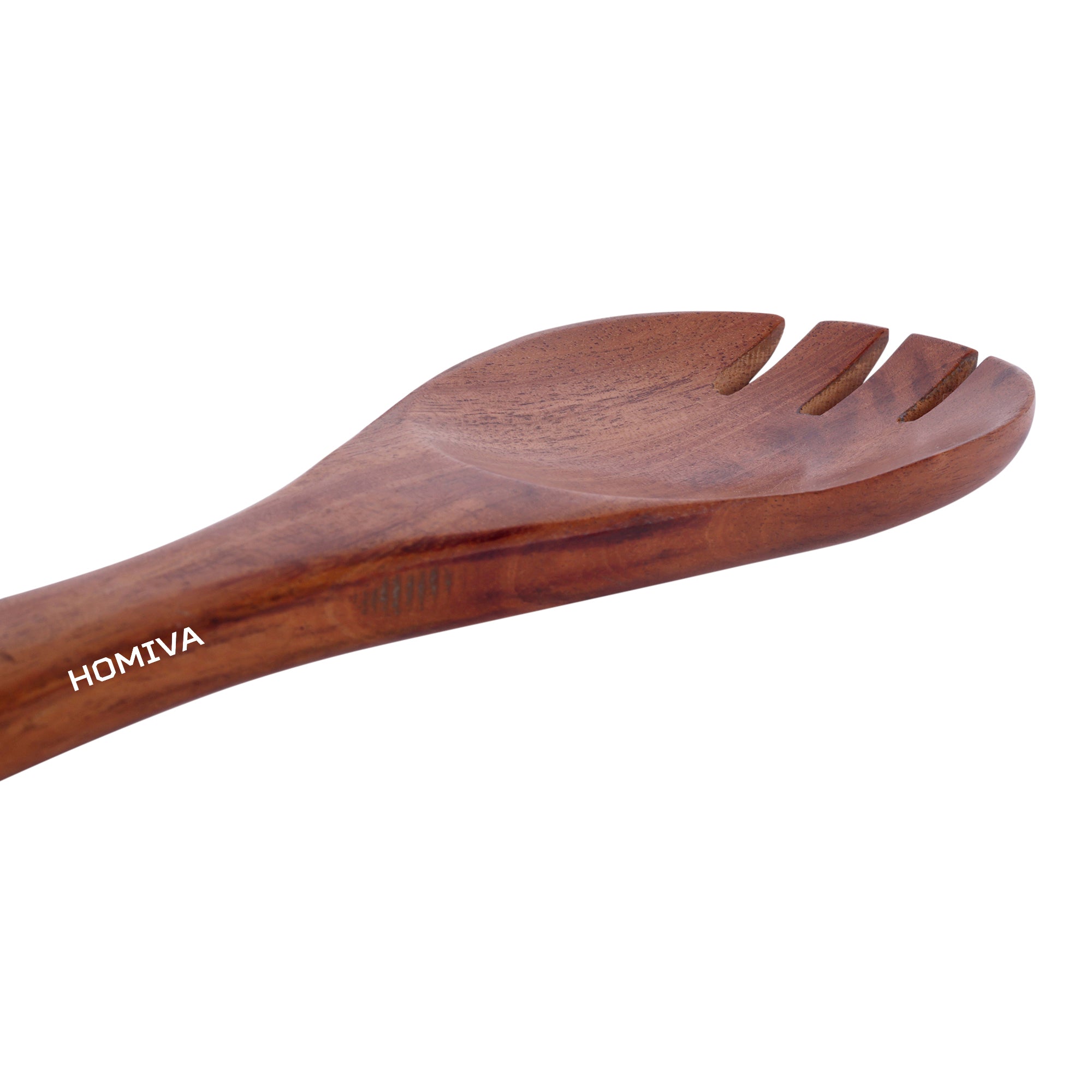 HOMIVA Neem Wood Salad Fork. Premium Large Size, Kitchen Tool – Perfect for Traditional Indian Dishes