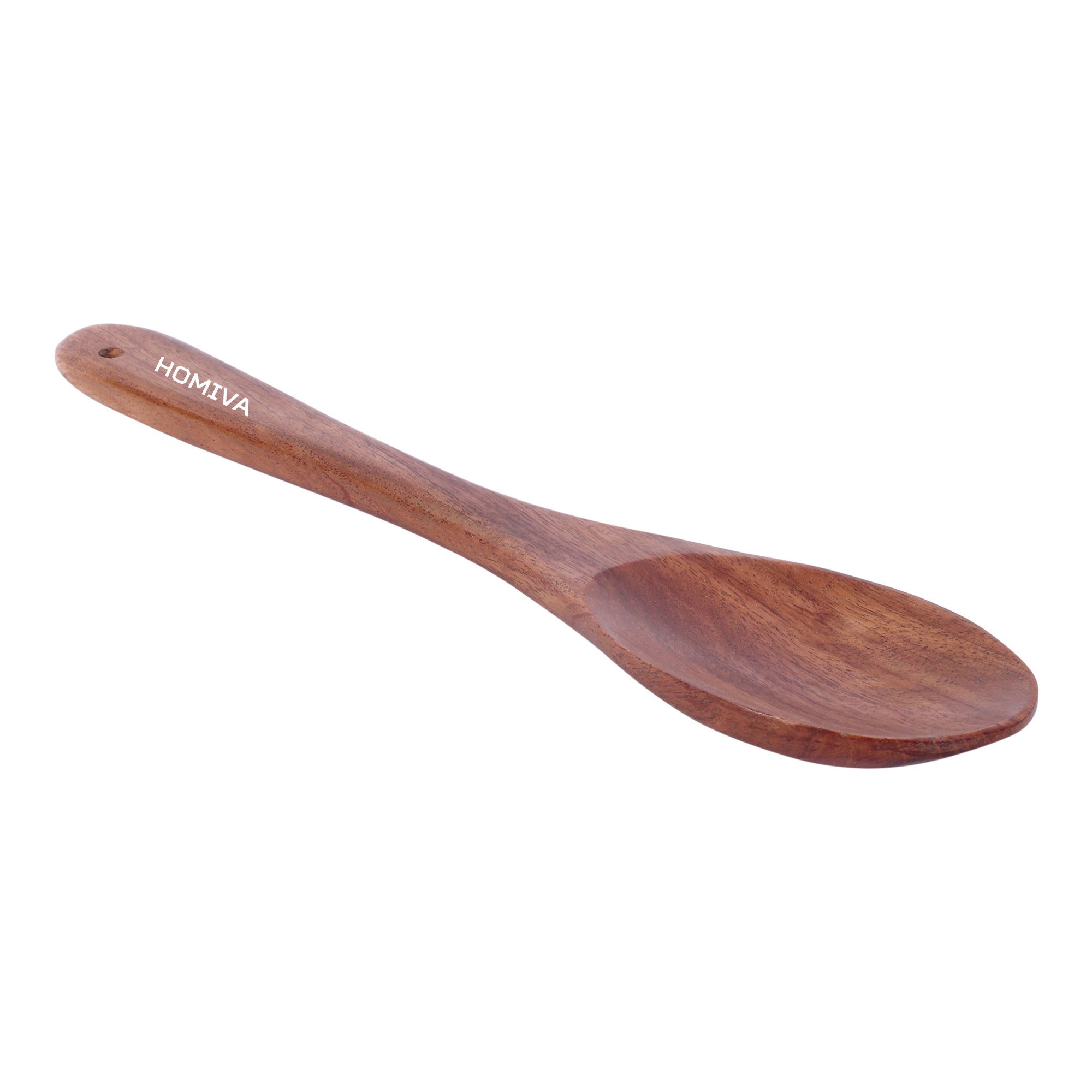 HOMIVA Wooden Neem Spoon, Kitchen Utensil for Cooking, Stirring & Serving -Natural Wooden Spoons , Healthy & Safe Kitchen Tools