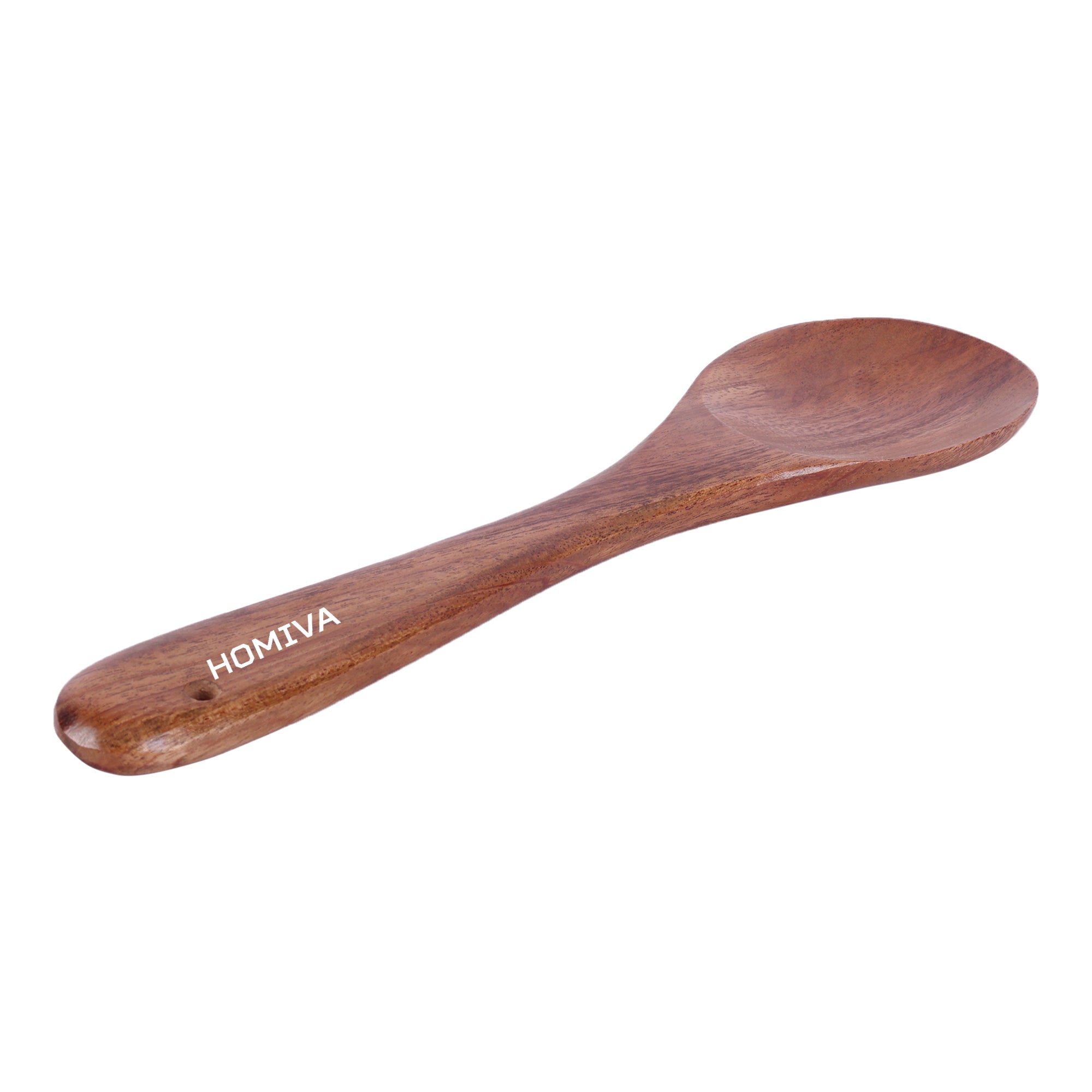 HOMIVA Wooden Neem Spoon, Kitchen Utensil for Cooking, Stirring & Serving -Natural Wooden Spoons , Healthy & Safe Kitchen Tools