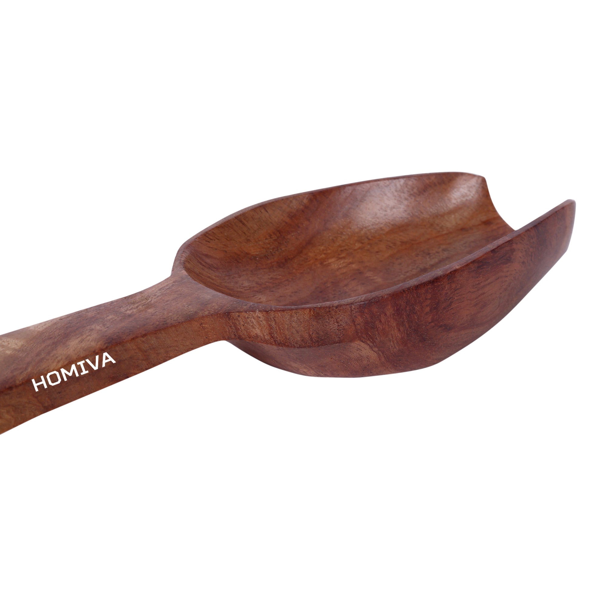HOMIVA Neem Wood Grain Scoop Wooden Scoop for Rice, Pulses & Flour ,Perfect for Kitchen & Storage Bins