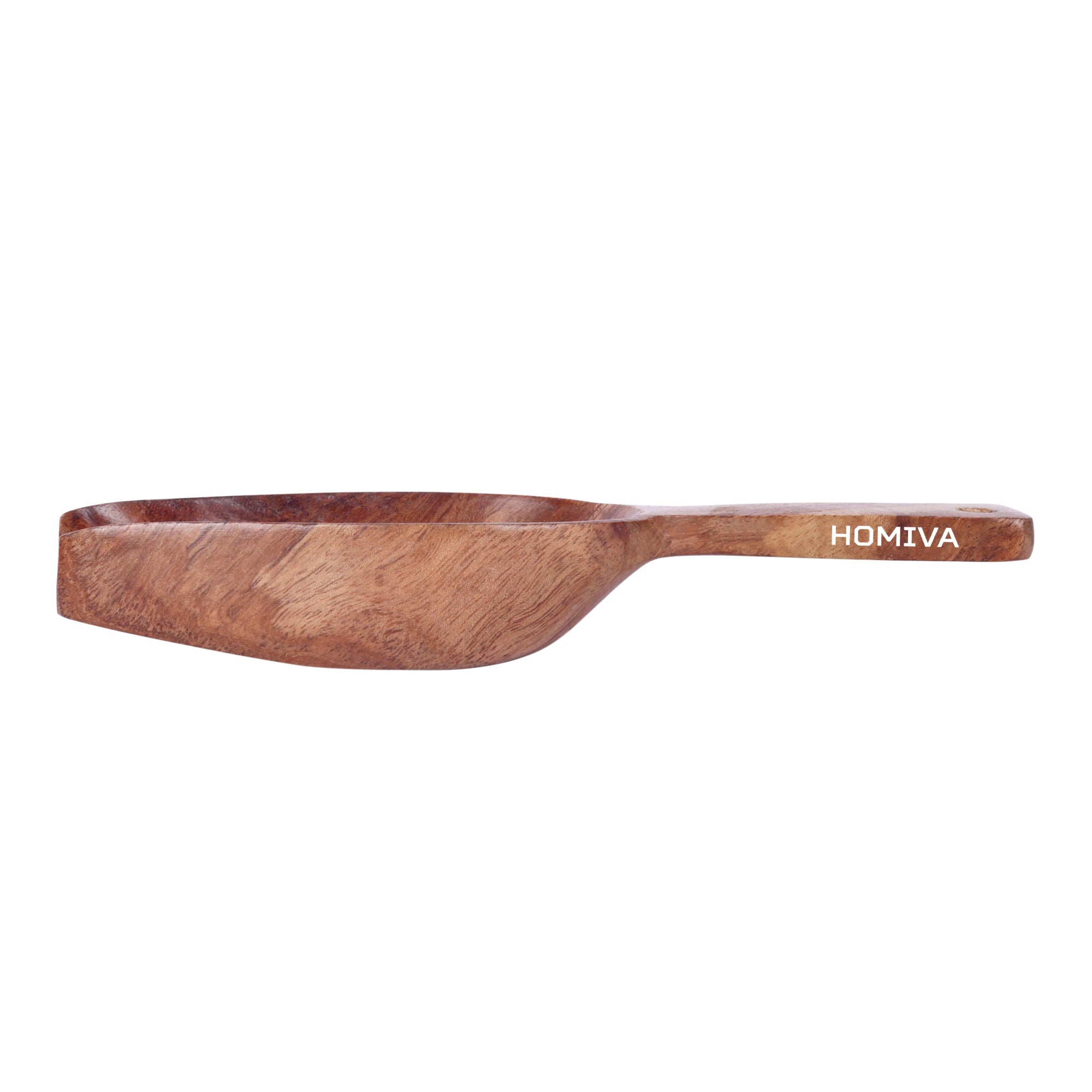 HOMIVA Neem Wood Grain Scoop Wooden Scoop for Rice, Pulses & Flour ,Perfect for Kitchen & Storage Bins