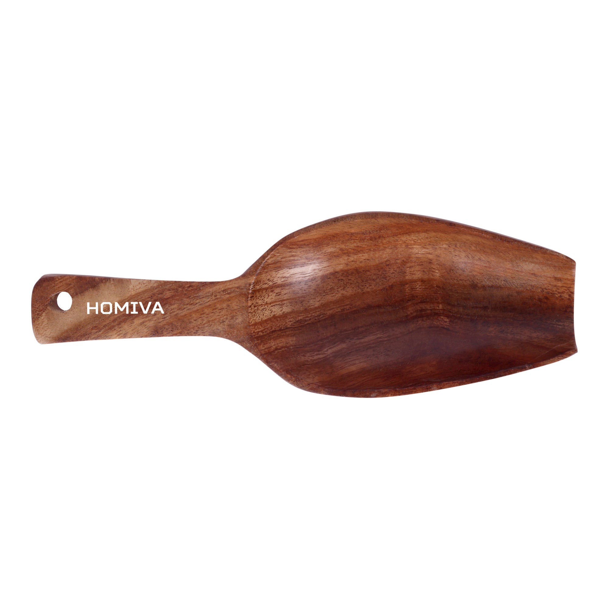 HOMIVA Neem Wood Grain Scoop Wooden Scoop for Rice, Pulses & Flour ,Perfect for Kitchen & Storage Bins