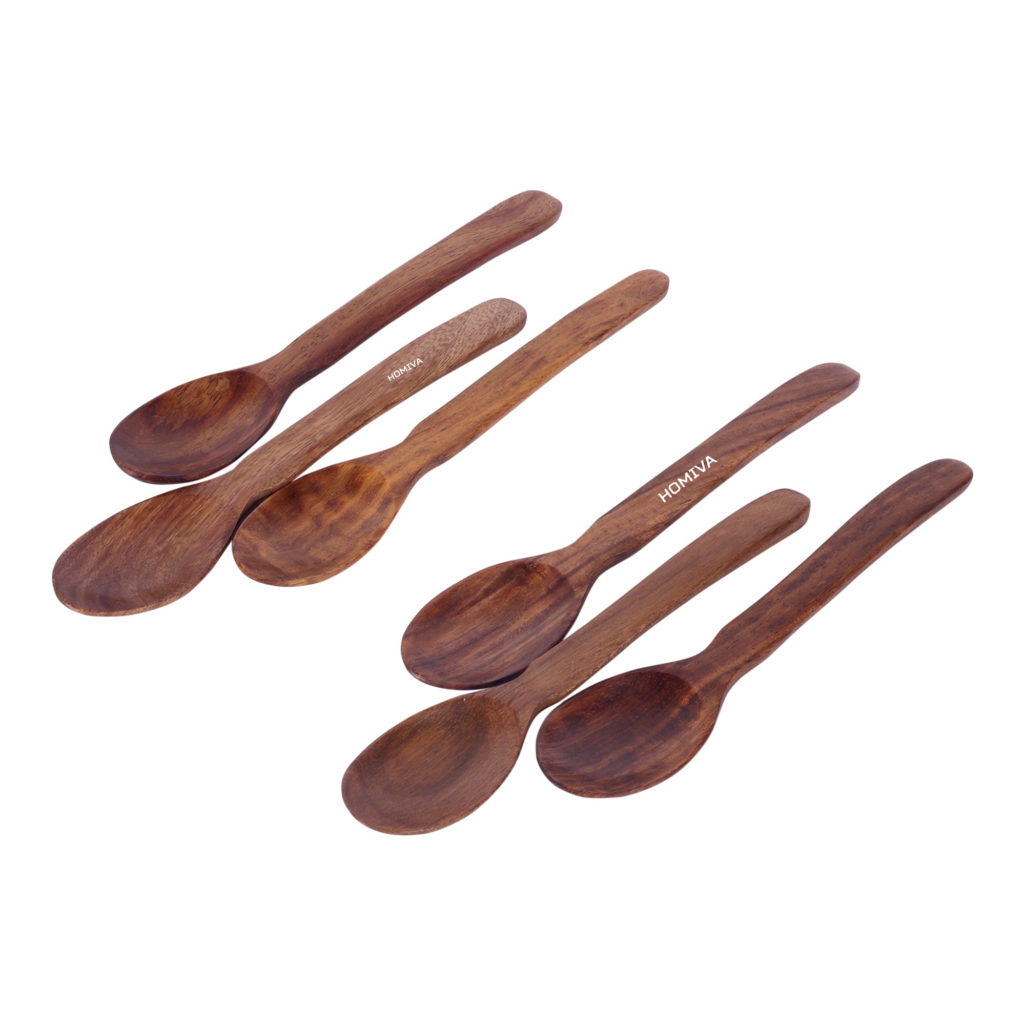 HOMIVA Neem Wooden Spoon Ideal for Salt, Spices, Sugar, Coffee, Tea, Herbs & More