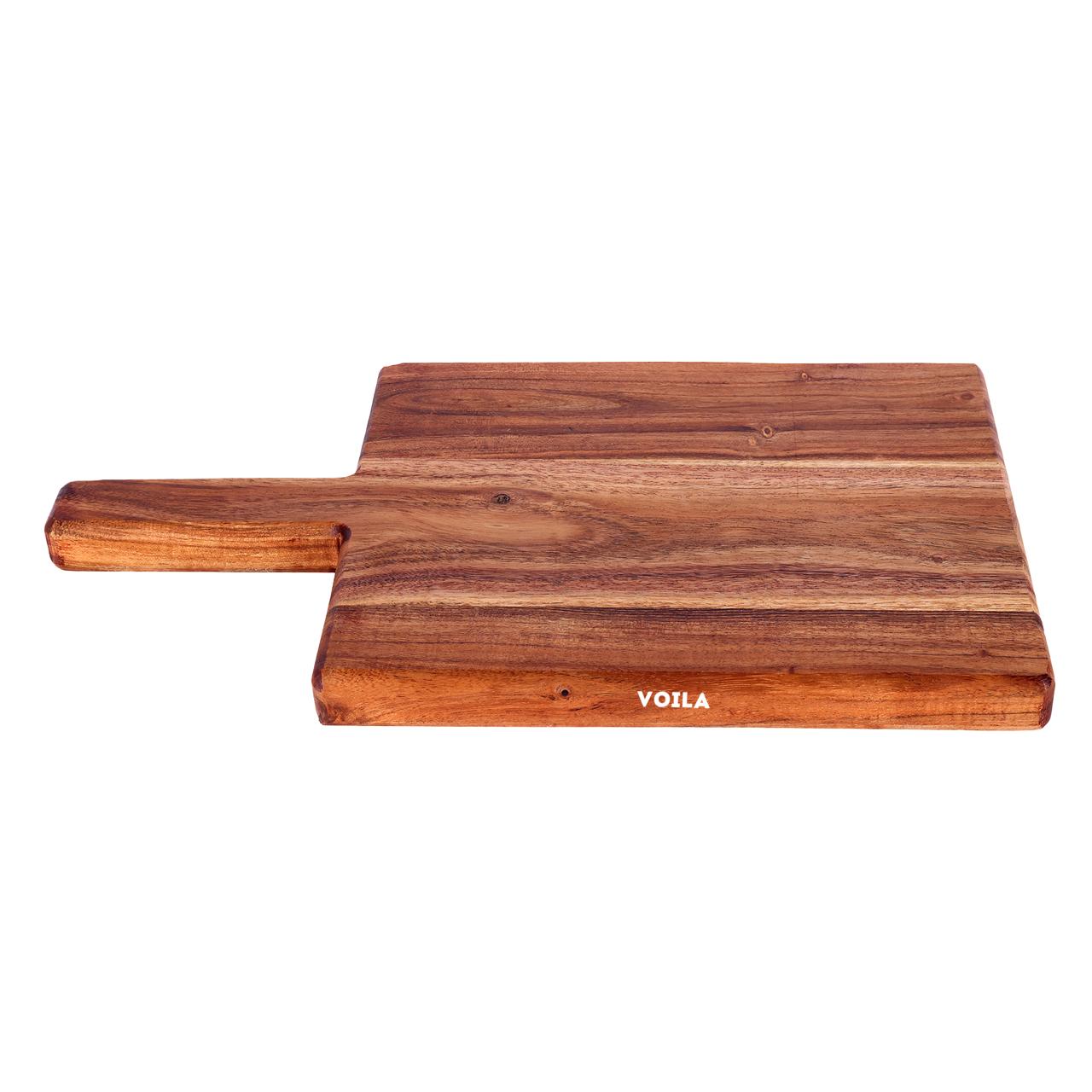 HOMIVA Premium Acacia Neem Wooden Chopping Board for Kitchen | Large Cutting Board for Meat, Vegetables & Cheese | Multipurpose Serving Tray & Food Prep Board