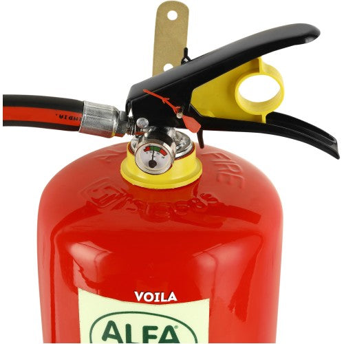 VOILA Alpha Fire, ABC Powder Type Fire Extinguisher With Pipe For Home Car and Office (6kg)