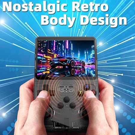 VOILA R36S Handheld Retro Gaming Console with 64GB Built-in Card - Supports 15000+ Games - with 3.5" IPS 640*480 Pixels.