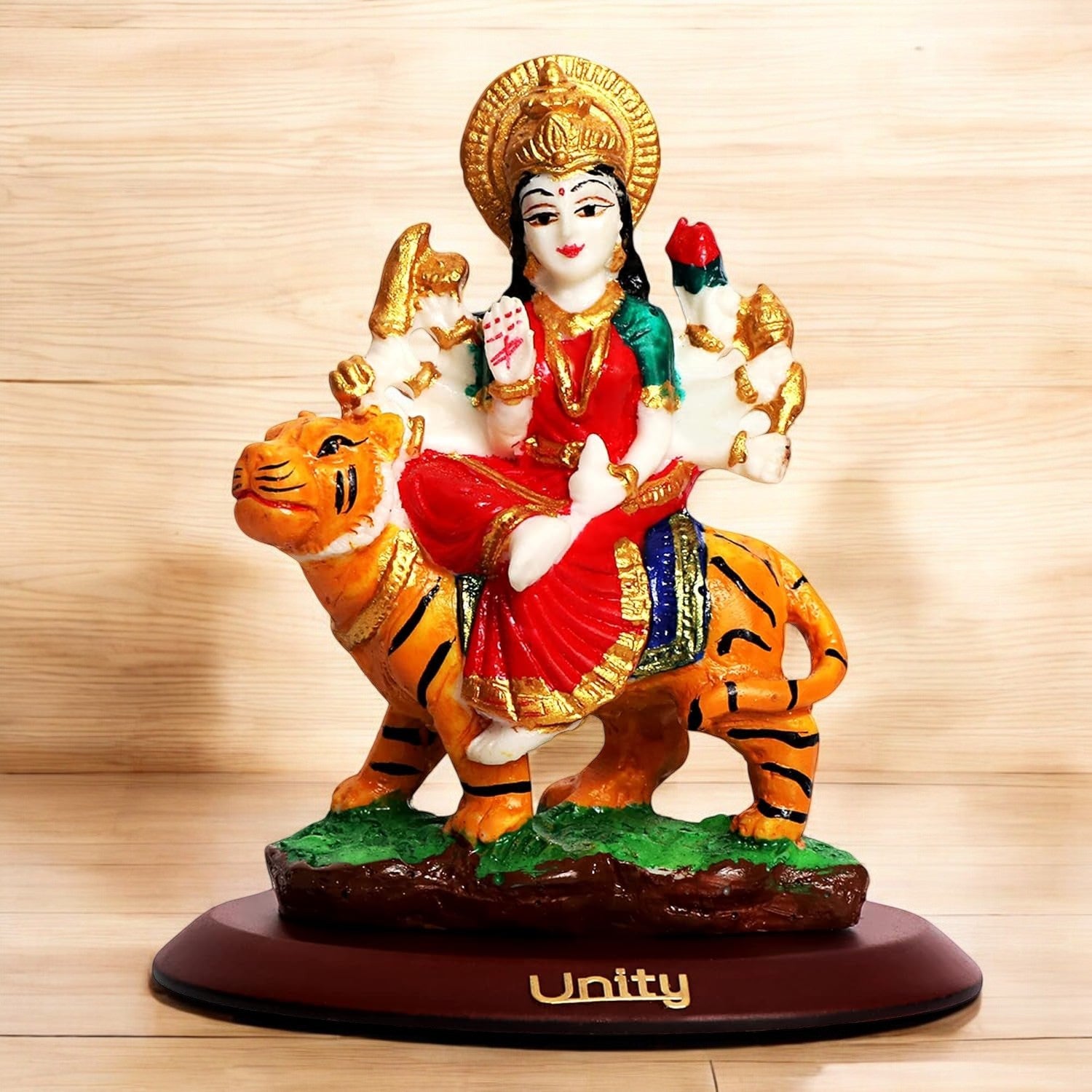 VOILA Maa Durga, Maa Sherawali Idol for Vehicle (Auto/Car/Bus/Truck) Dashboard, Mandir & Office Table