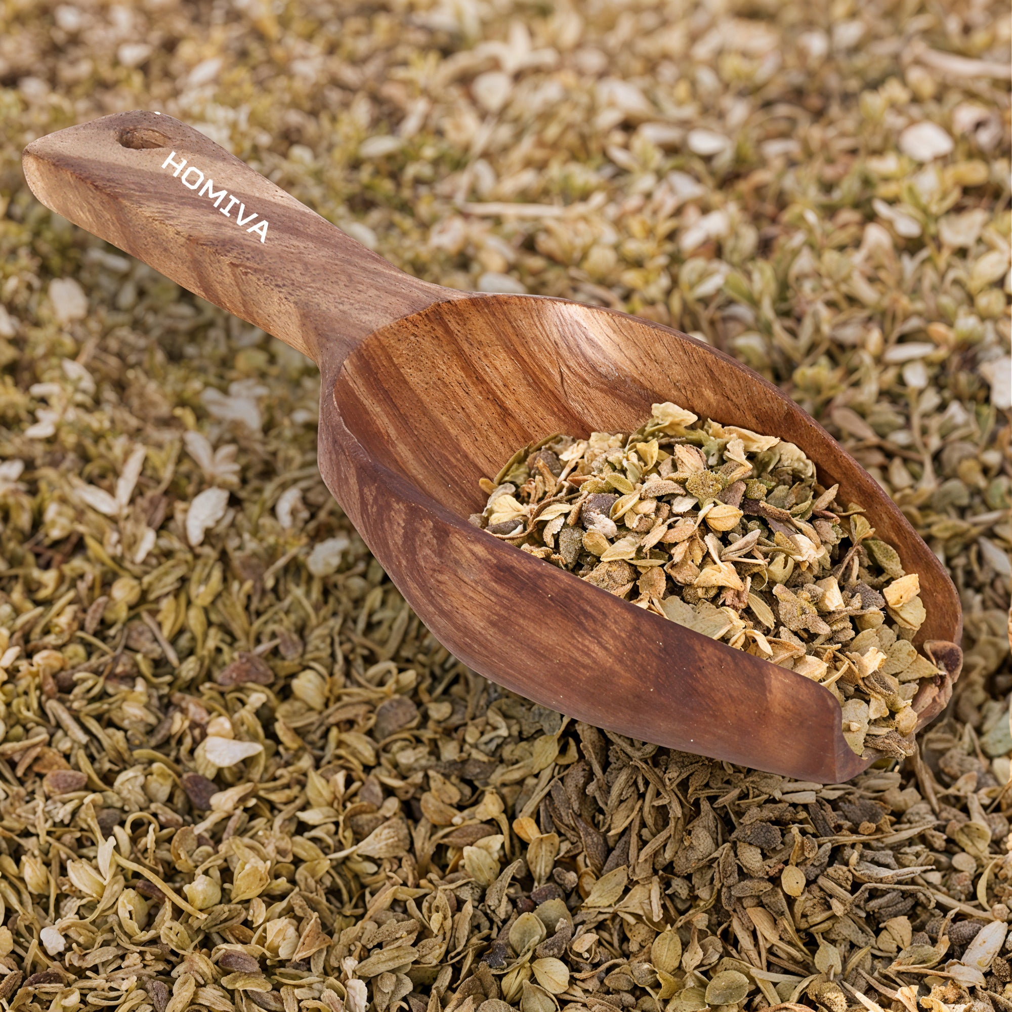 HOMIVA Neem Wood Grain Scoop Wooden Scoop for Rice, Pulses & Flour ,Perfect for Kitchen & Storage Bins