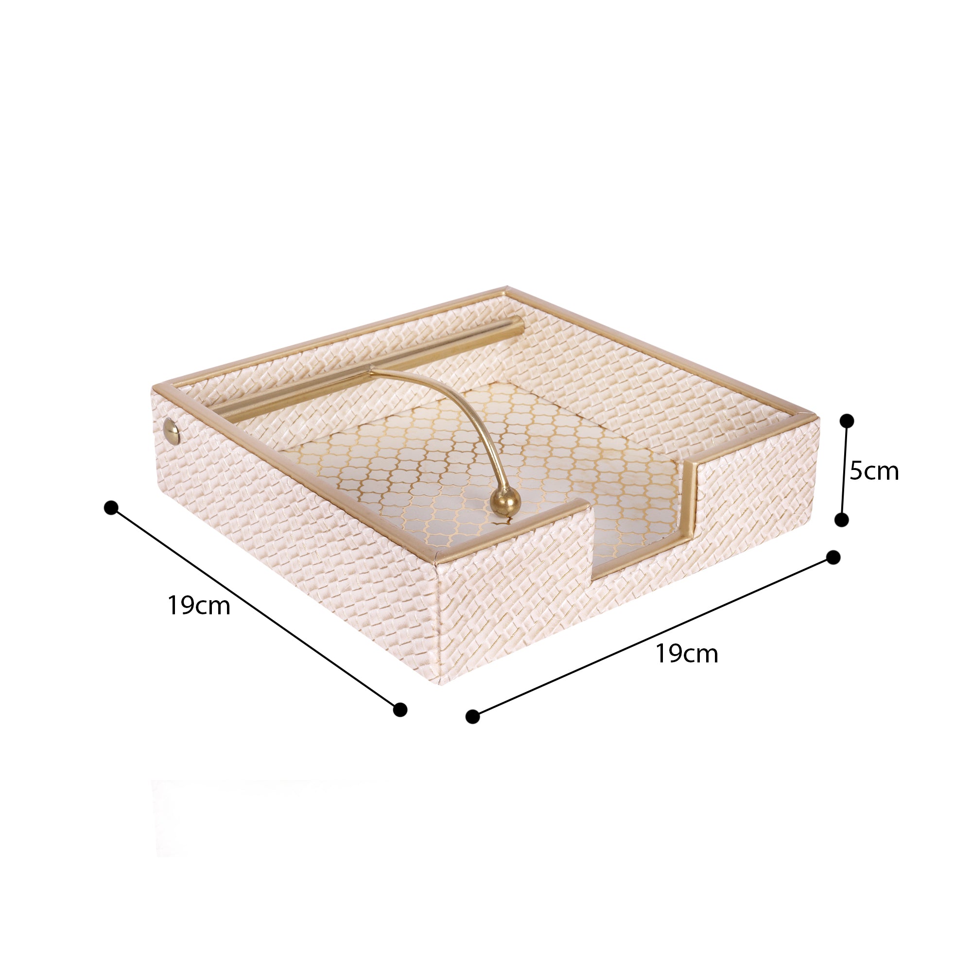 HOMIVA Luxury Leatherette Paper Tray – Blush Beige Faux Leatherette Letter Organizer