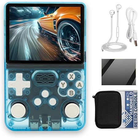 VOILA R36S Handheld Retro Gaming Console with 64GB Built-in Card - Supports 15000+ Games - with 3.5" IPS 640*480 Pixels.