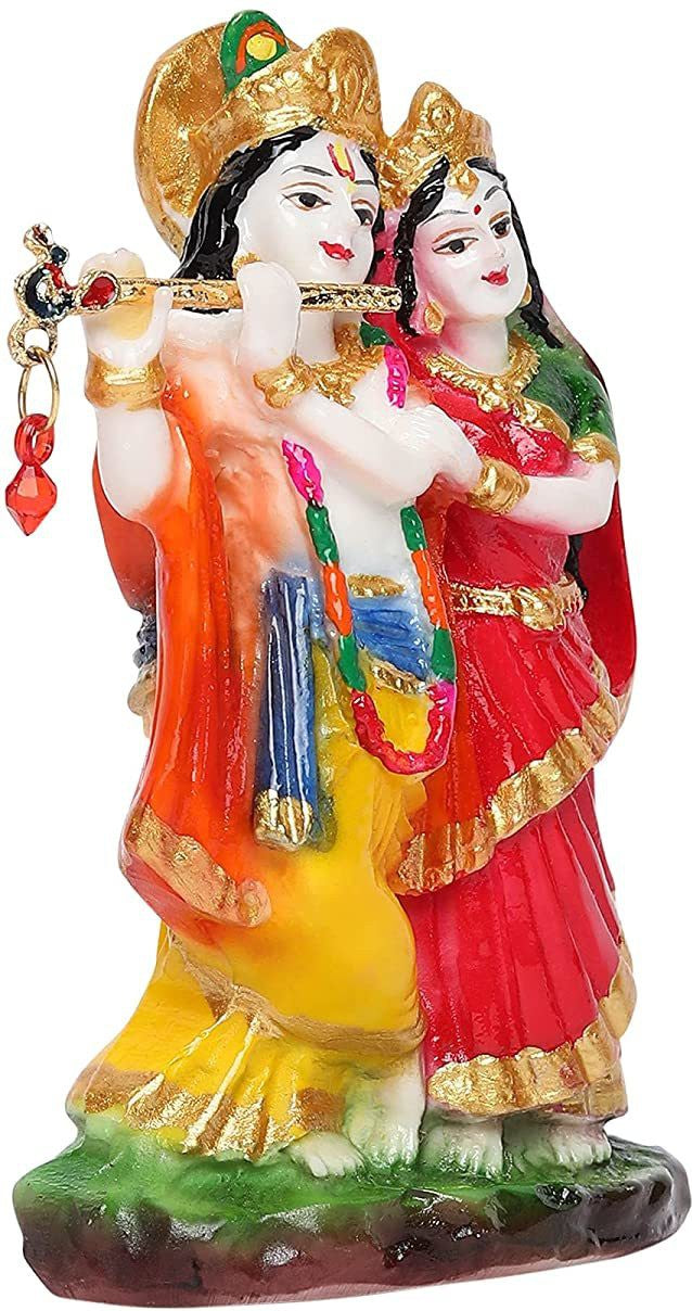VOILA Lord Radha Krishna Idol for Car Mandir Home Decor