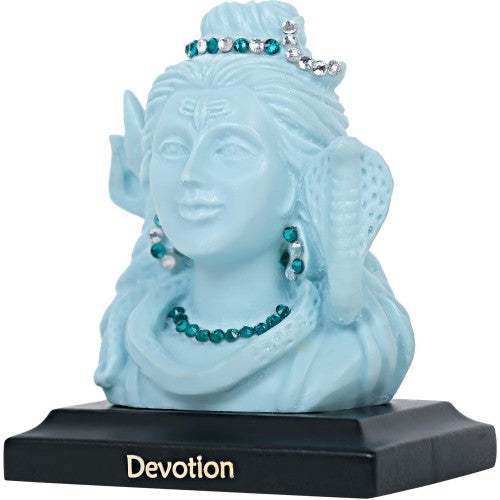 VOILA Lord Shiv Ji Idol (Blue) – for Vehicle (Auto/Car/Bus/Truck) Dashboard, Mandir & Office Table